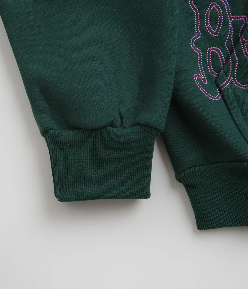 Butter Goods Tour Zip-Thru Hoodie - Dark Green - Image 2