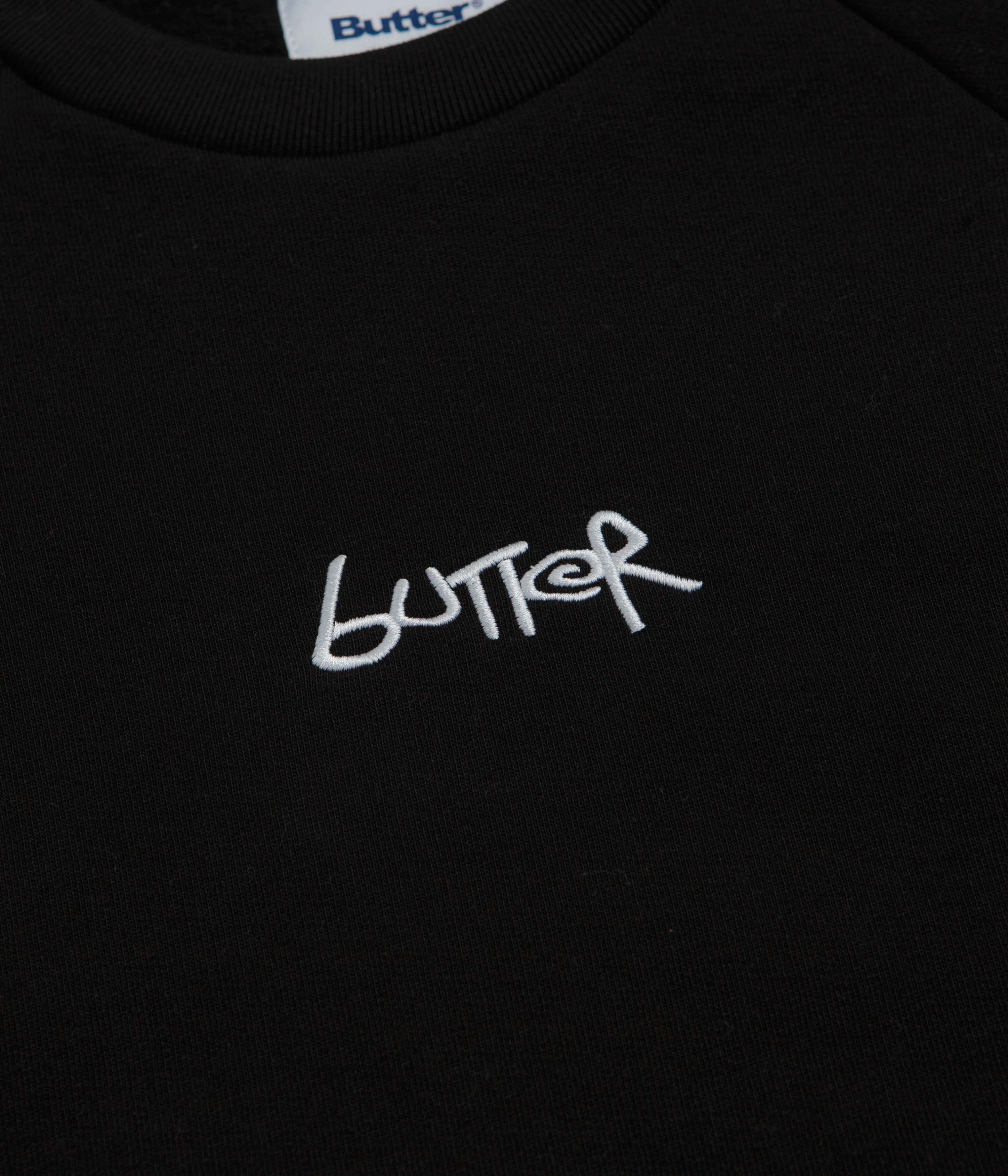 Butter Goods Tread Crewneck Sweatshirt - Black / Charcoal - Image 3