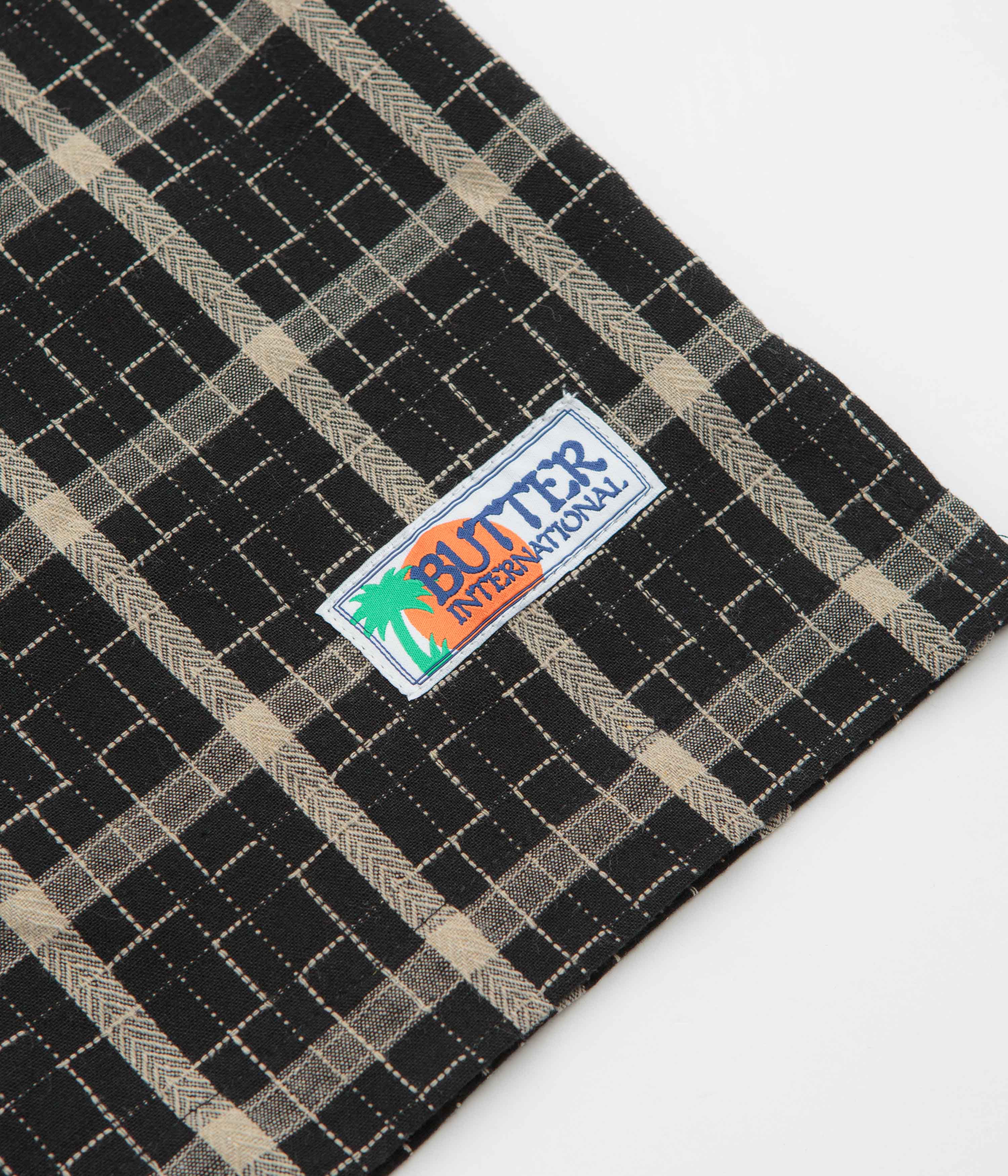 Butter Goods Vacation Short Sleeve Shirt - Black - Image 3
