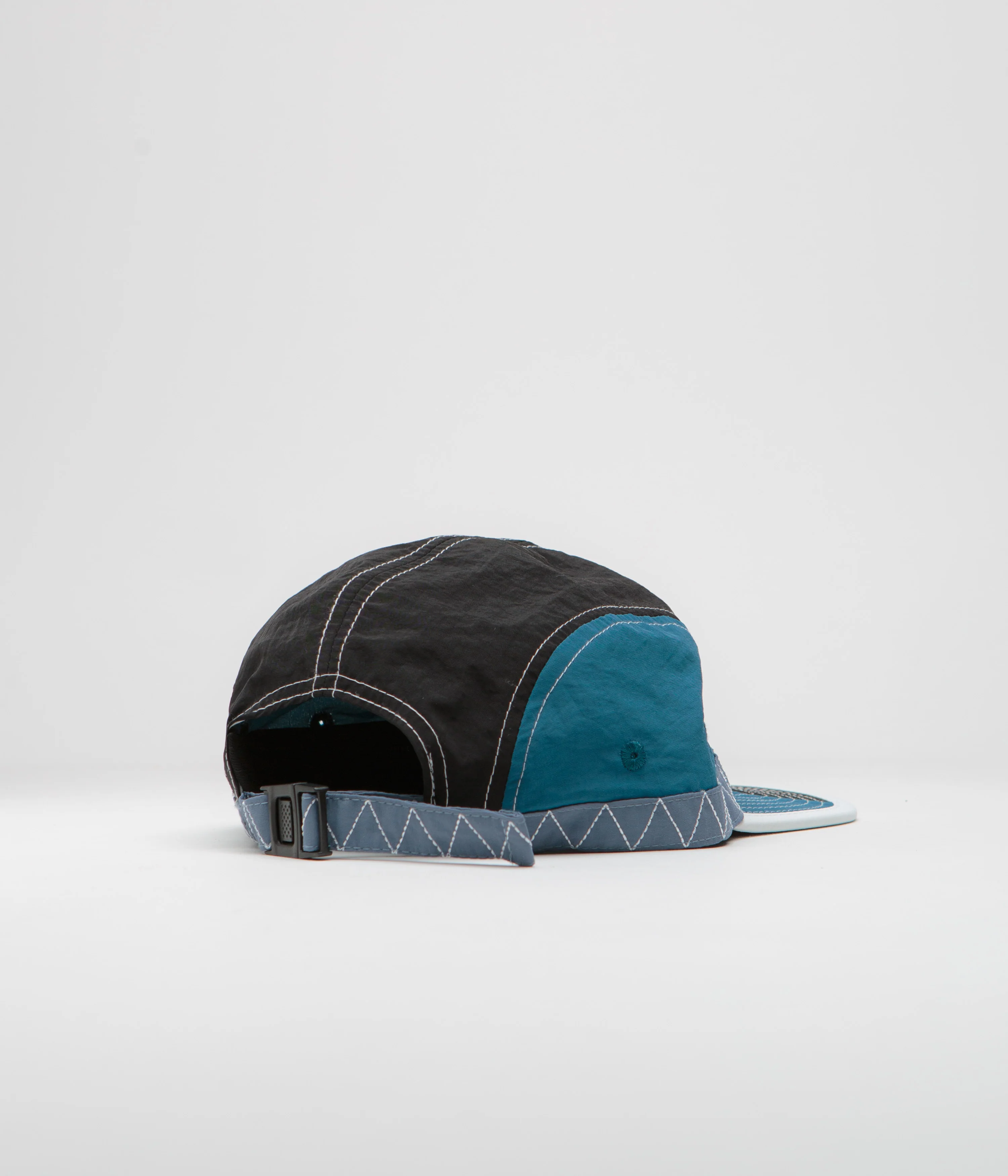 Butter Goods Valley 5 Panel Cap - Black / Navy - Image 3