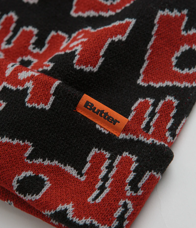 Butter Goods Warped Beanie - Black - Image 2