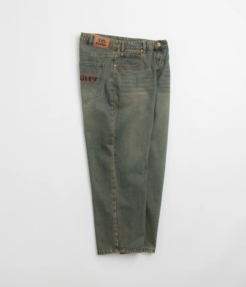 Butter Goods Warped Jeans - Dirty Wash Indigo - Image 2
