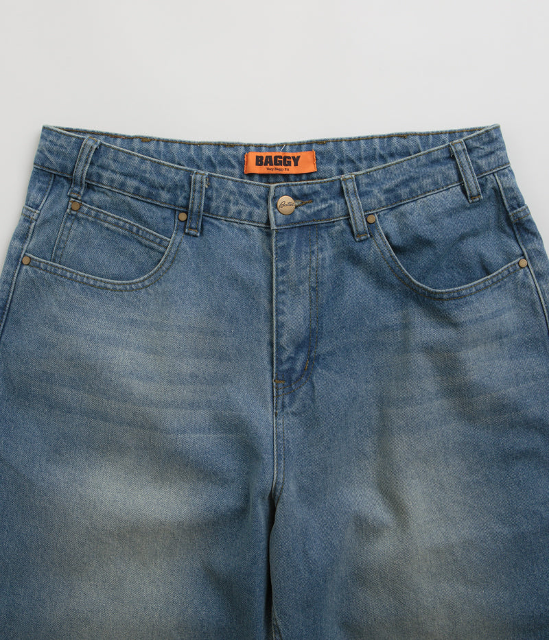 Butter Goods Warped Jeans - Washed Mid Blue - Image 4