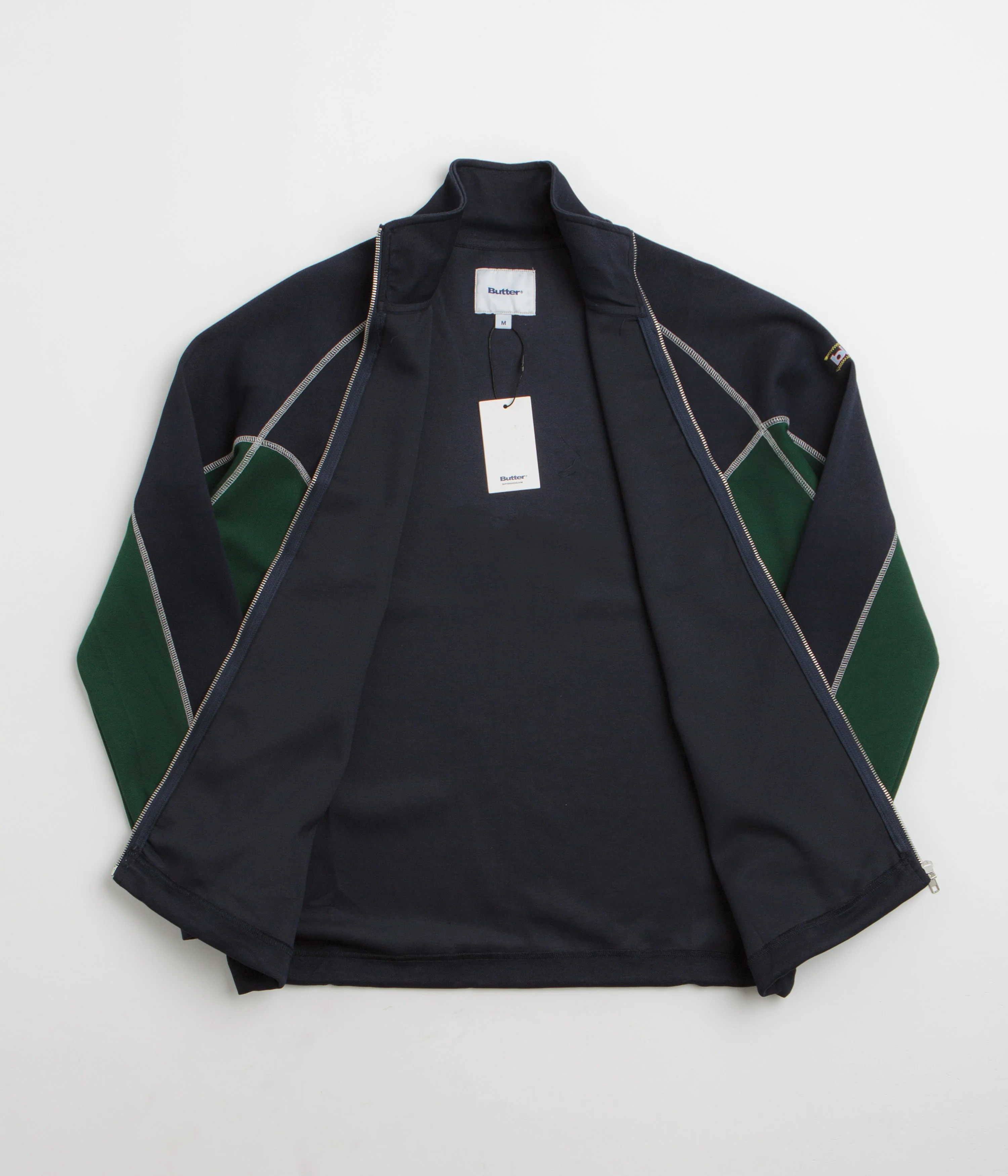 Butter Goods Warped Track Jacket - Navy - Image 2