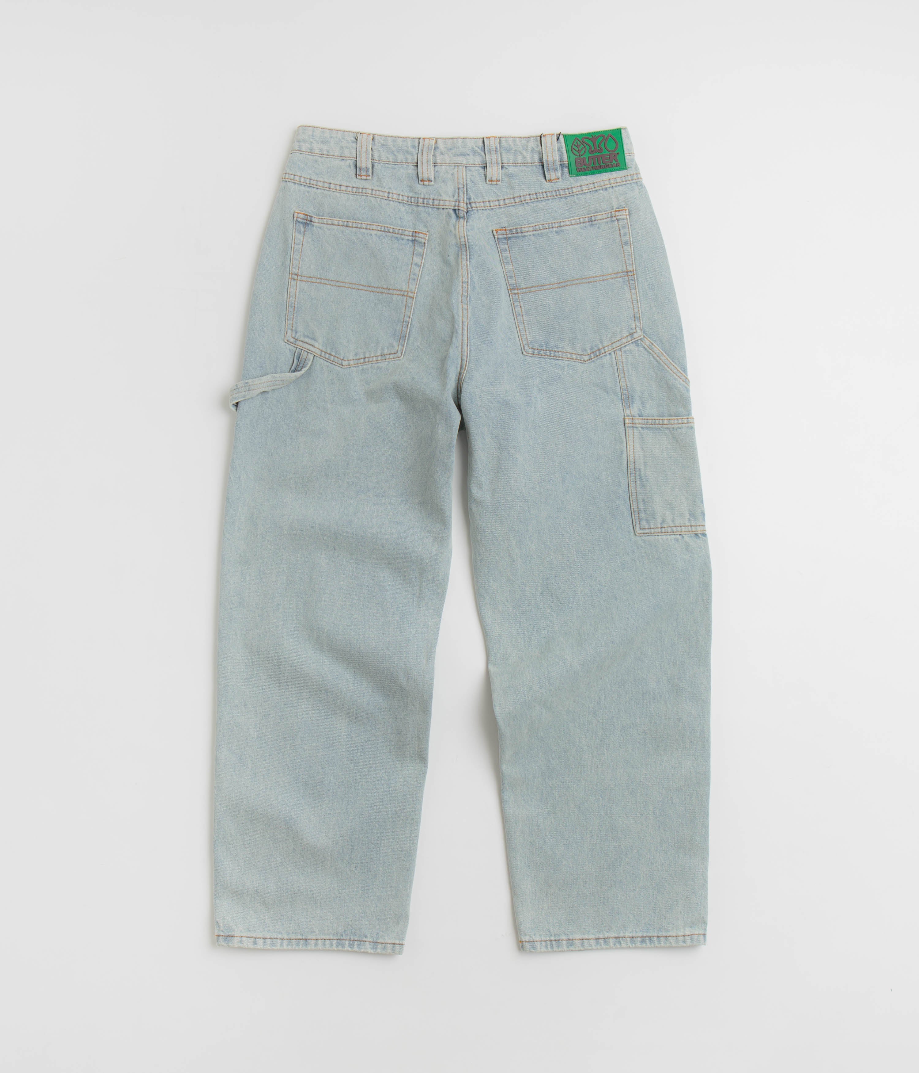 Butter Goods Weathergear Denim Jeans - Faded Light Wash - Image 3