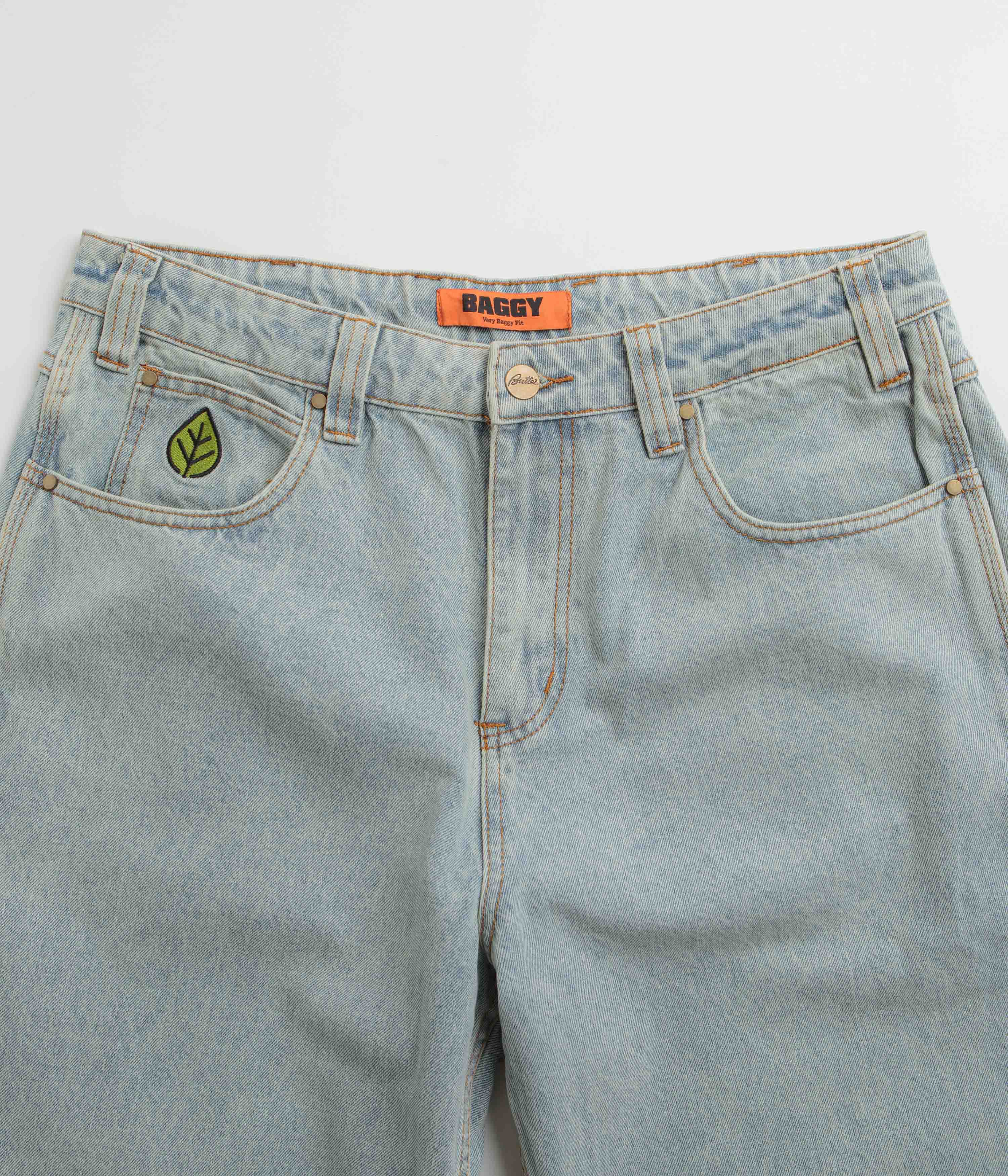 Butter Goods Weathergear Denim Jeans - Faded Light Wash - Image 4