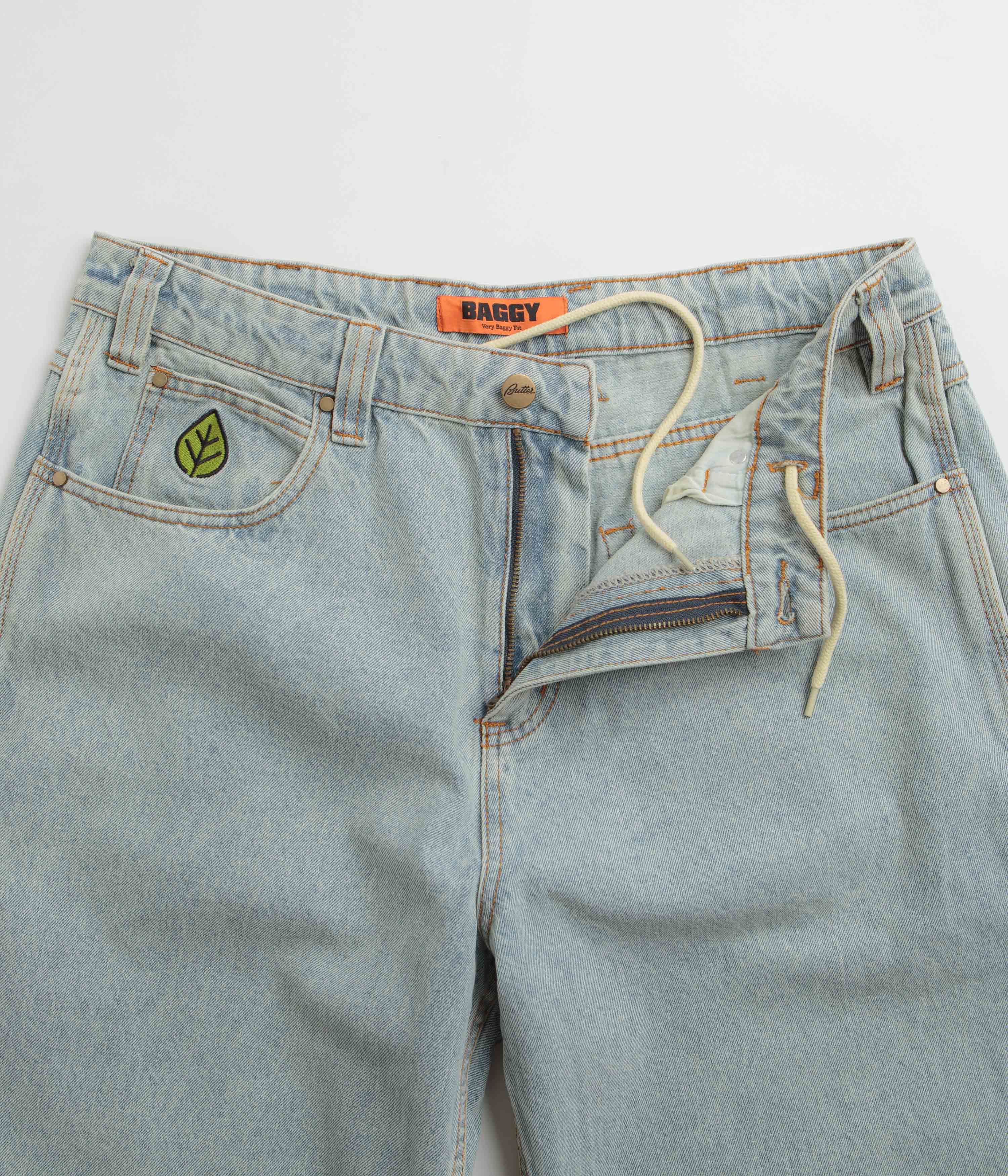 Butter Goods Weathergear Denim Jeans - Faded Light Wash - Image 5