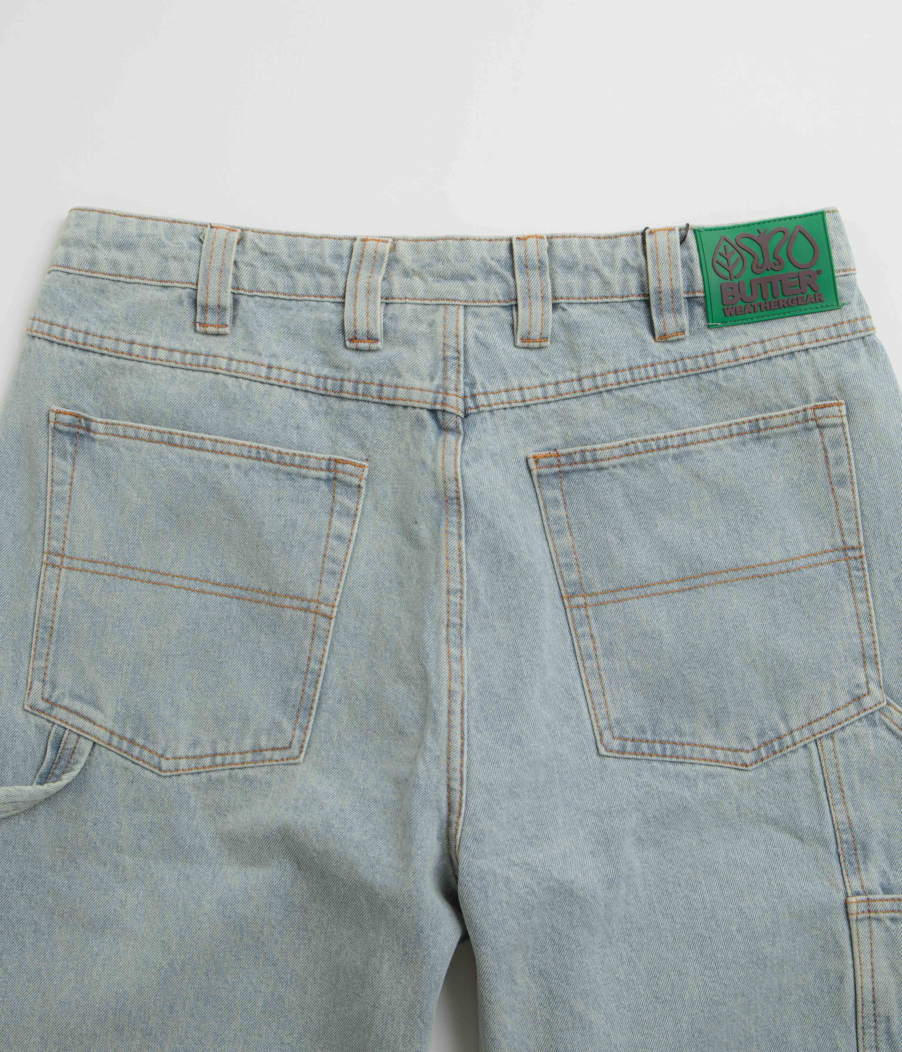 Butter Goods Weathergear Denim Jeans - Faded Light Wash - Image 6