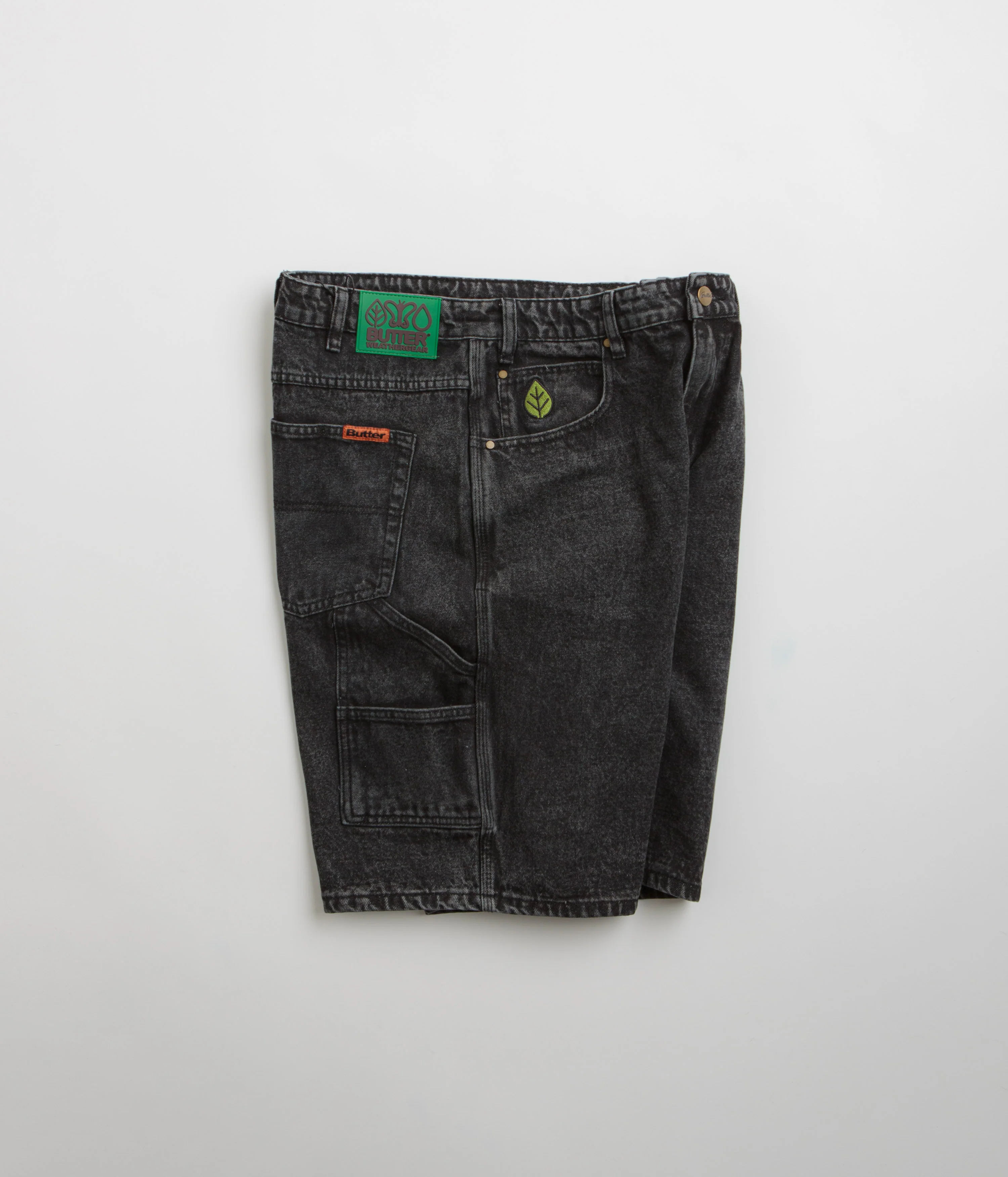 Butter Goods Weathergear Denim Shorts - Faded Black - Image 2