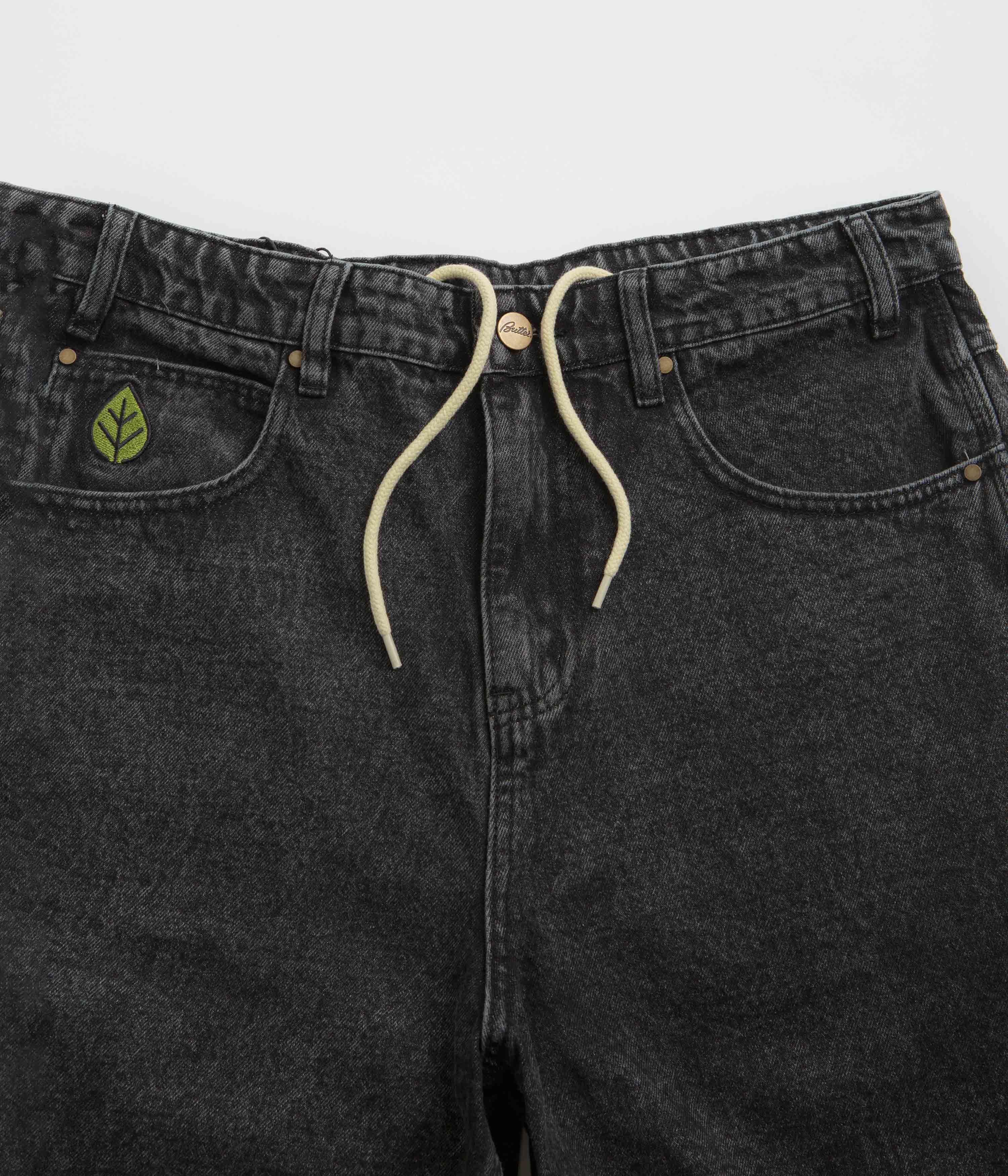 Butter Goods Weathergear Denim Shorts - Faded Black - Image 4