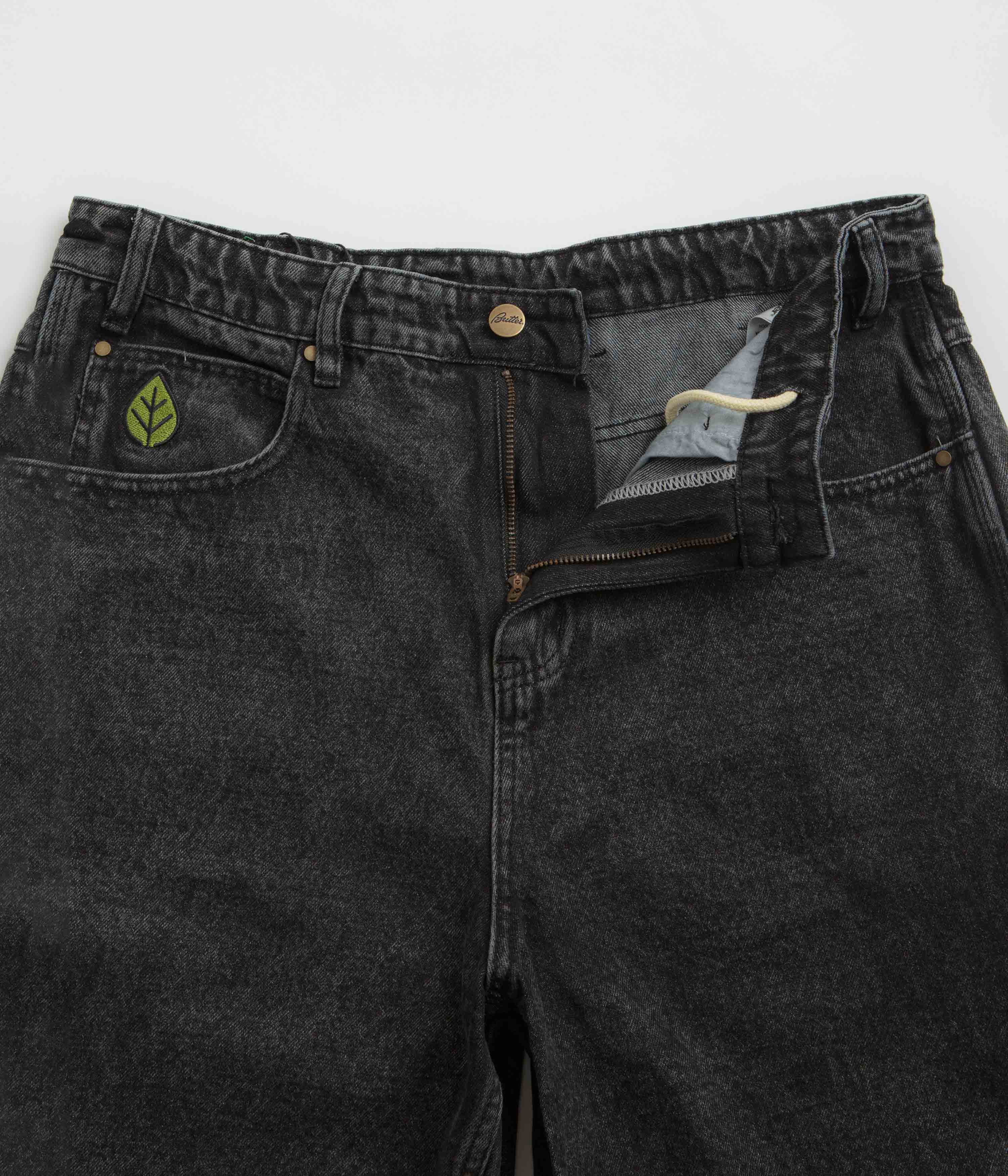 Butter Goods Weathergear Denim Shorts - Faded Black - Image 5