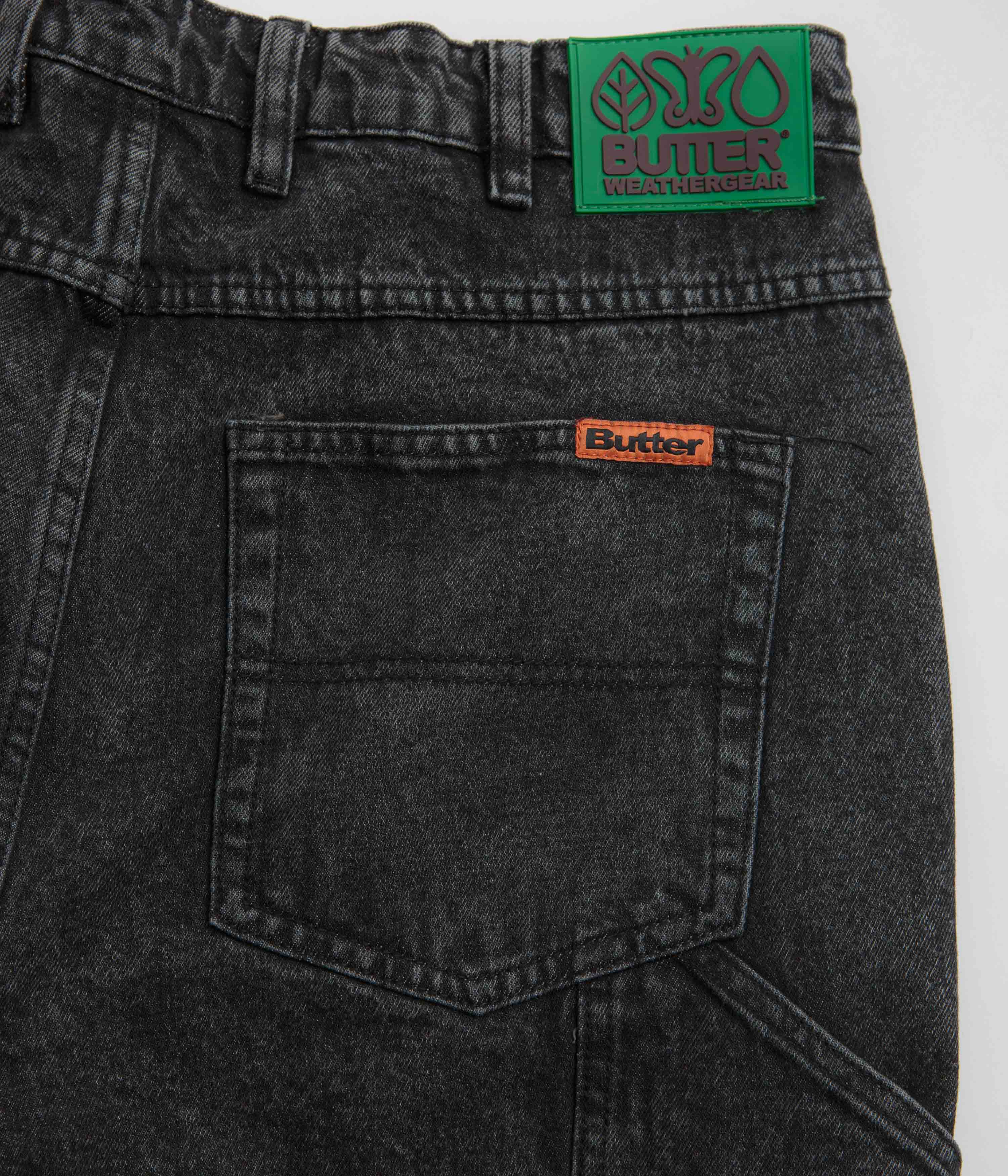 Butter Goods Weathergear Denim Shorts - Faded Black - Image 7