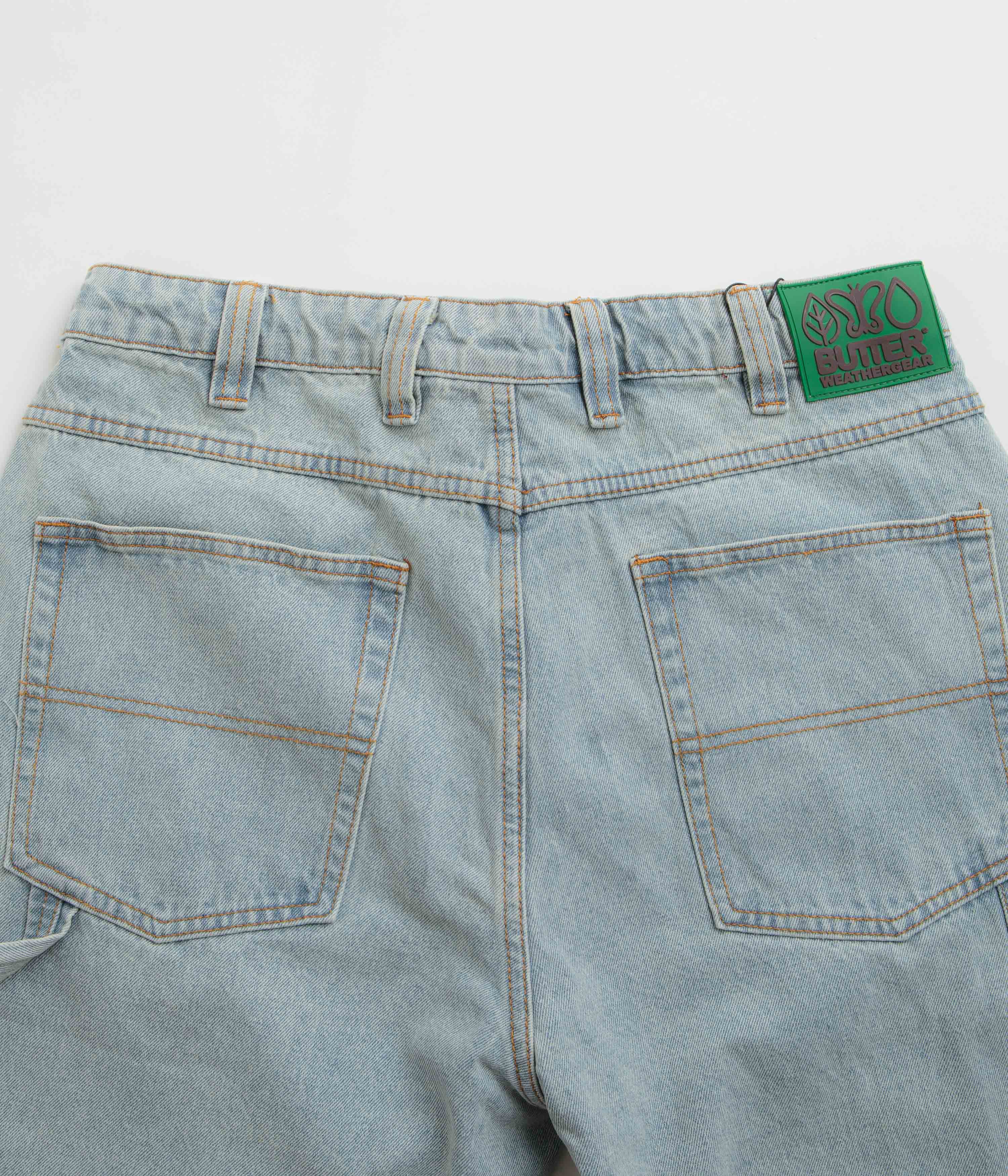 Butter Goods Weathergear Denim Shorts - Faded Light Wash - Image 6