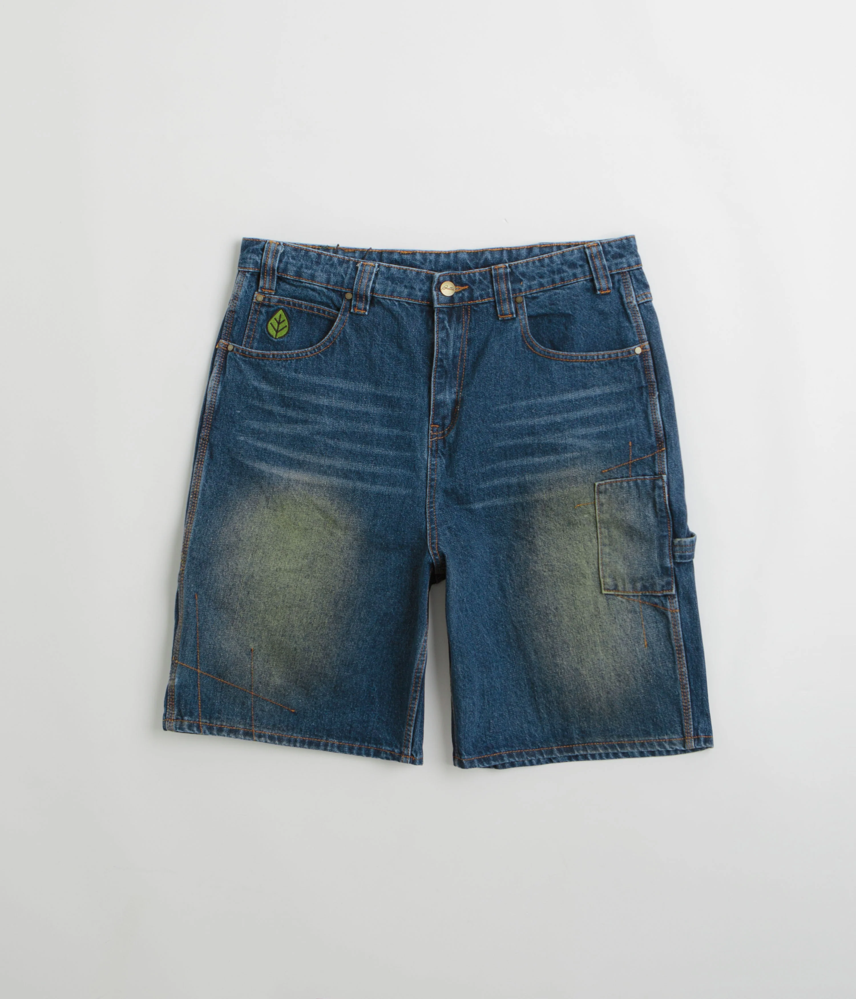 Butter Goods Weathergear Denim Shorts - Repaired Indigo