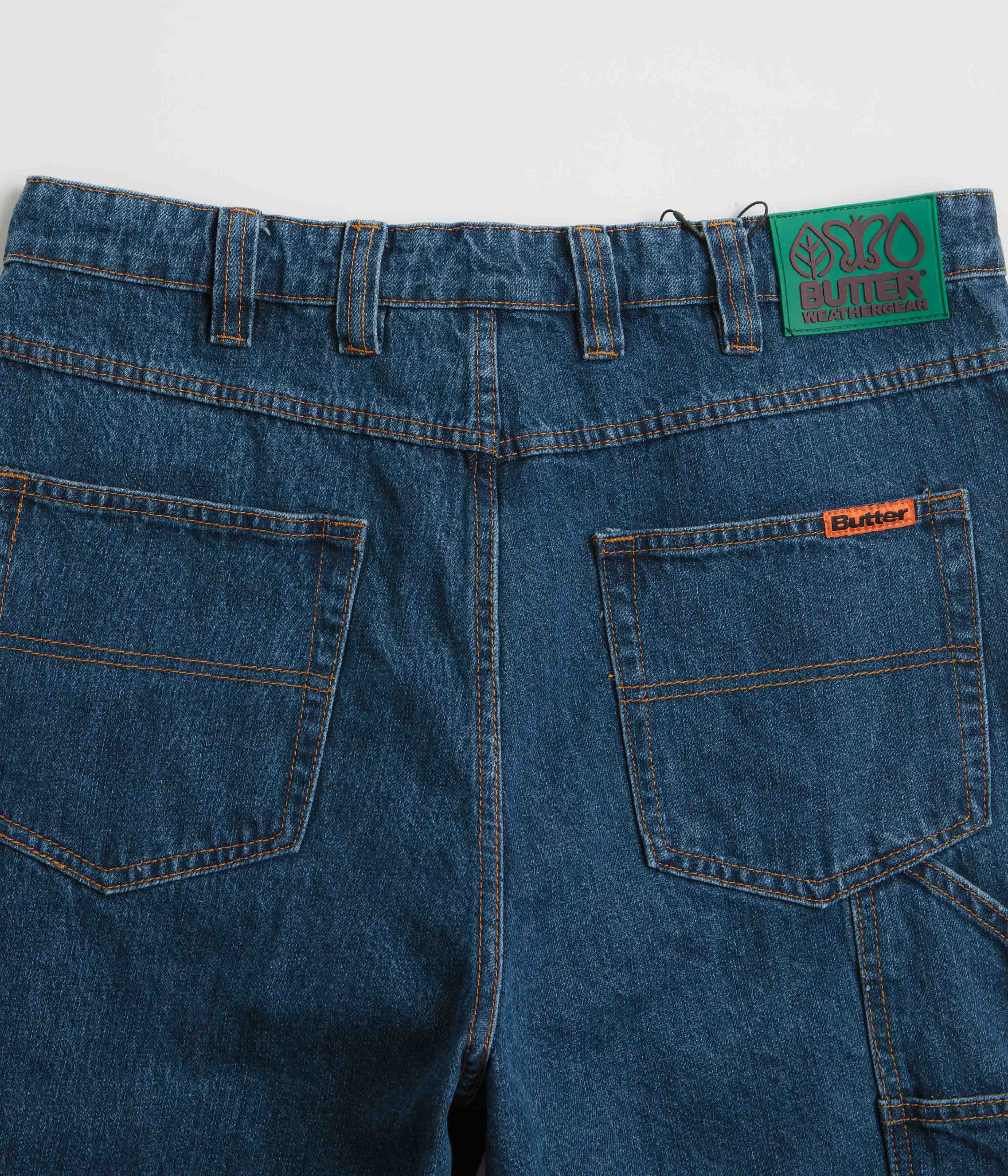 Butter Goods Weathergear Denim Shorts - Repaired Indigo - Image 7