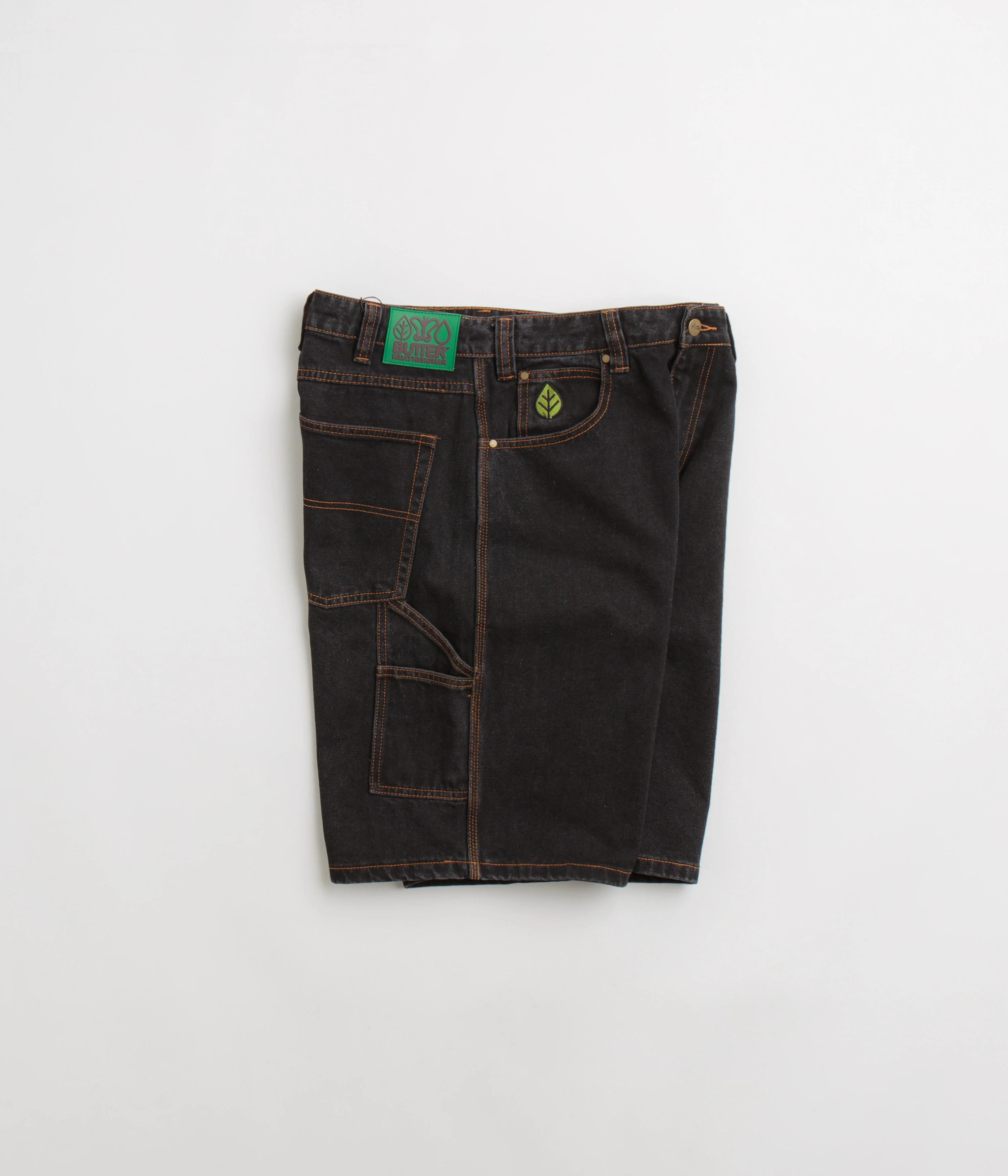 Butter Goods Weathergear Denim Shorts - Washed Black - Image 2