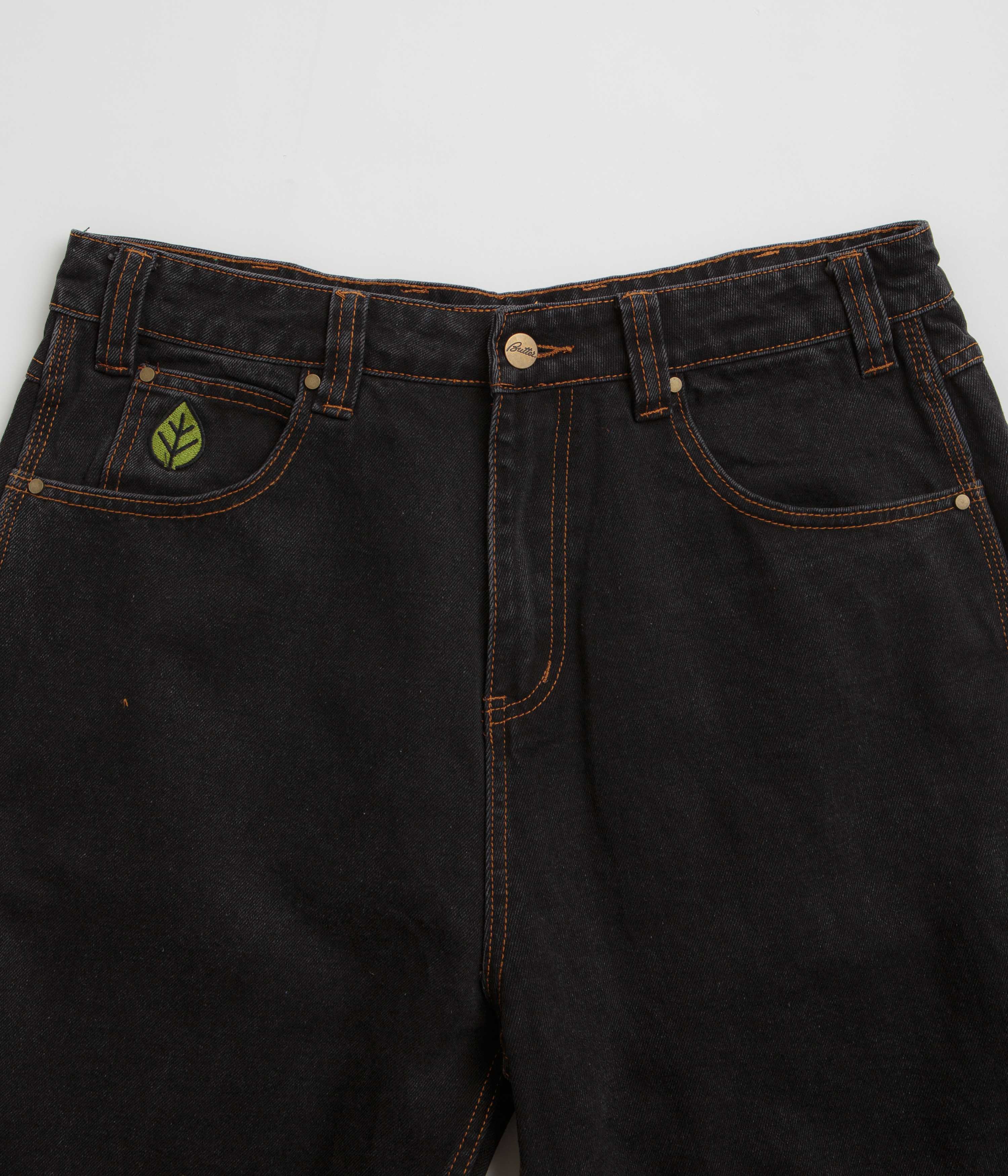 Butter Goods Weathergear Denim Shorts - Washed Black - Image 4