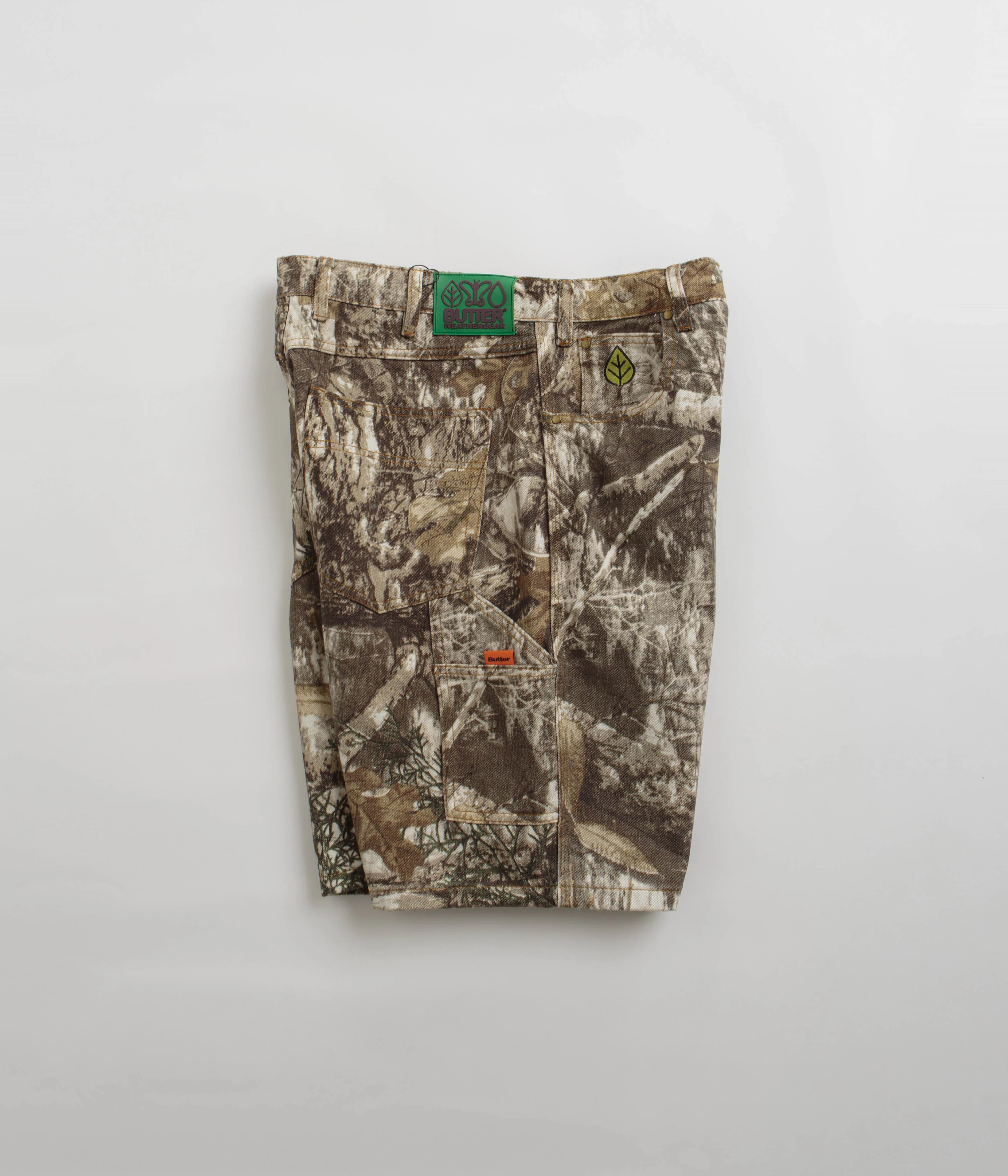 Butter Goods Weathergear Heavyweight Denim Shorts - Forest Camo - Image 2