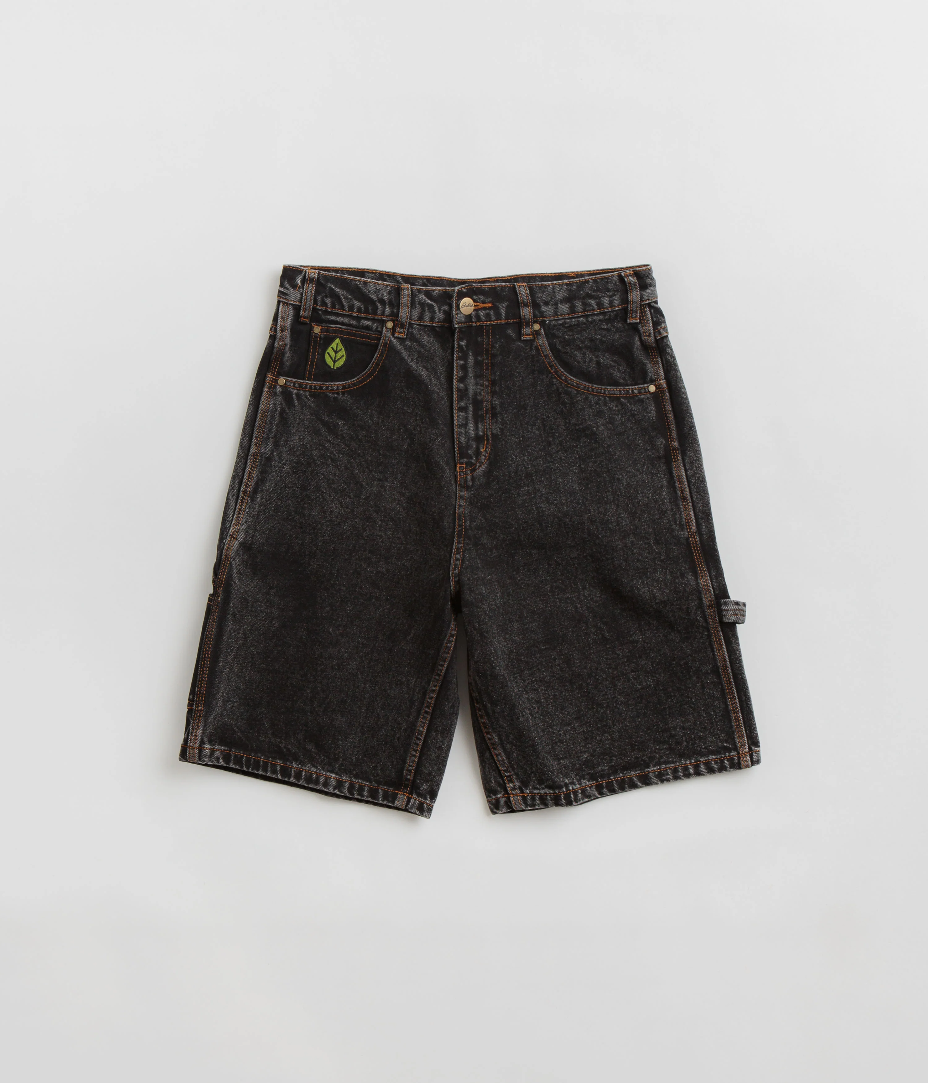 Butter Goods Weathergear Heavyweight Denim Shorts - Gun Metal