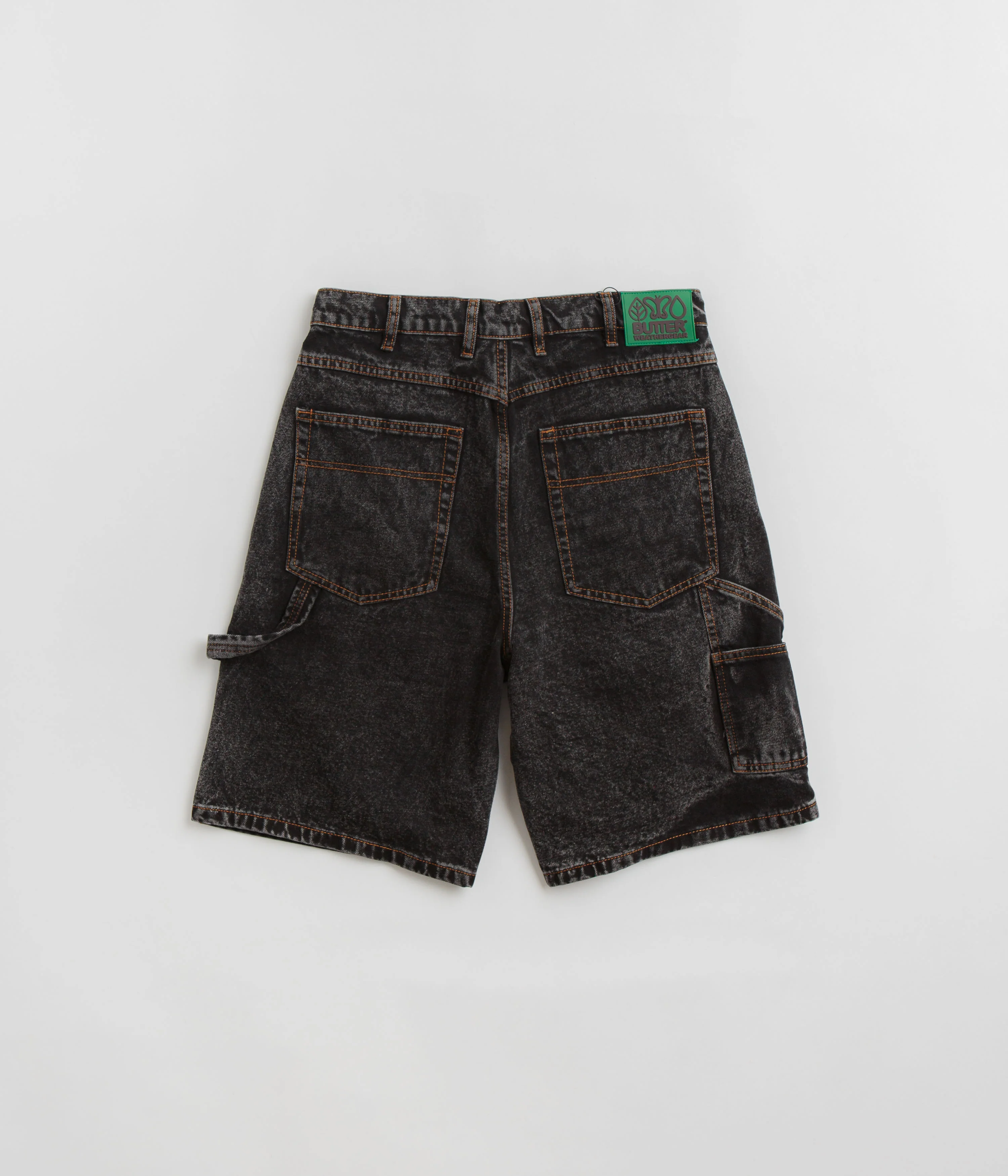 Butter Goods Weathergear Heavyweight Denim Shorts - Gun Metal - Image 3
