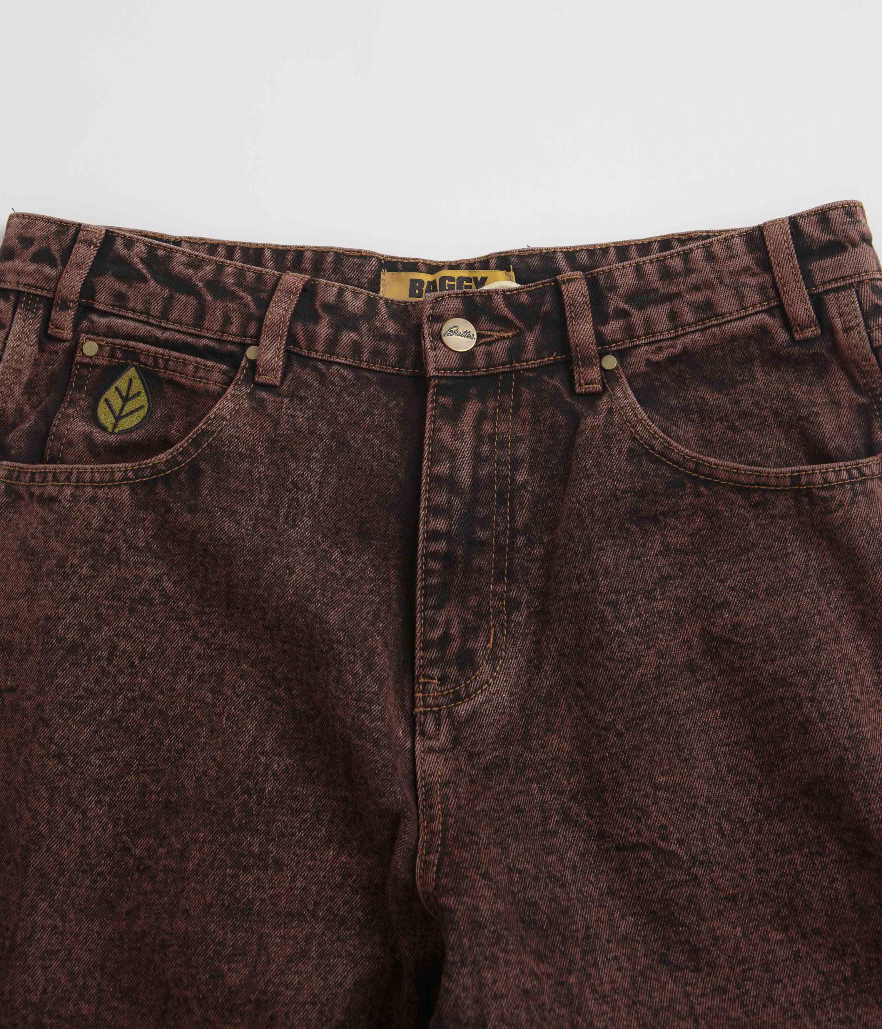 Butter Goods Weathergear Heavyweight Jeans - Plum Wash - Image 4