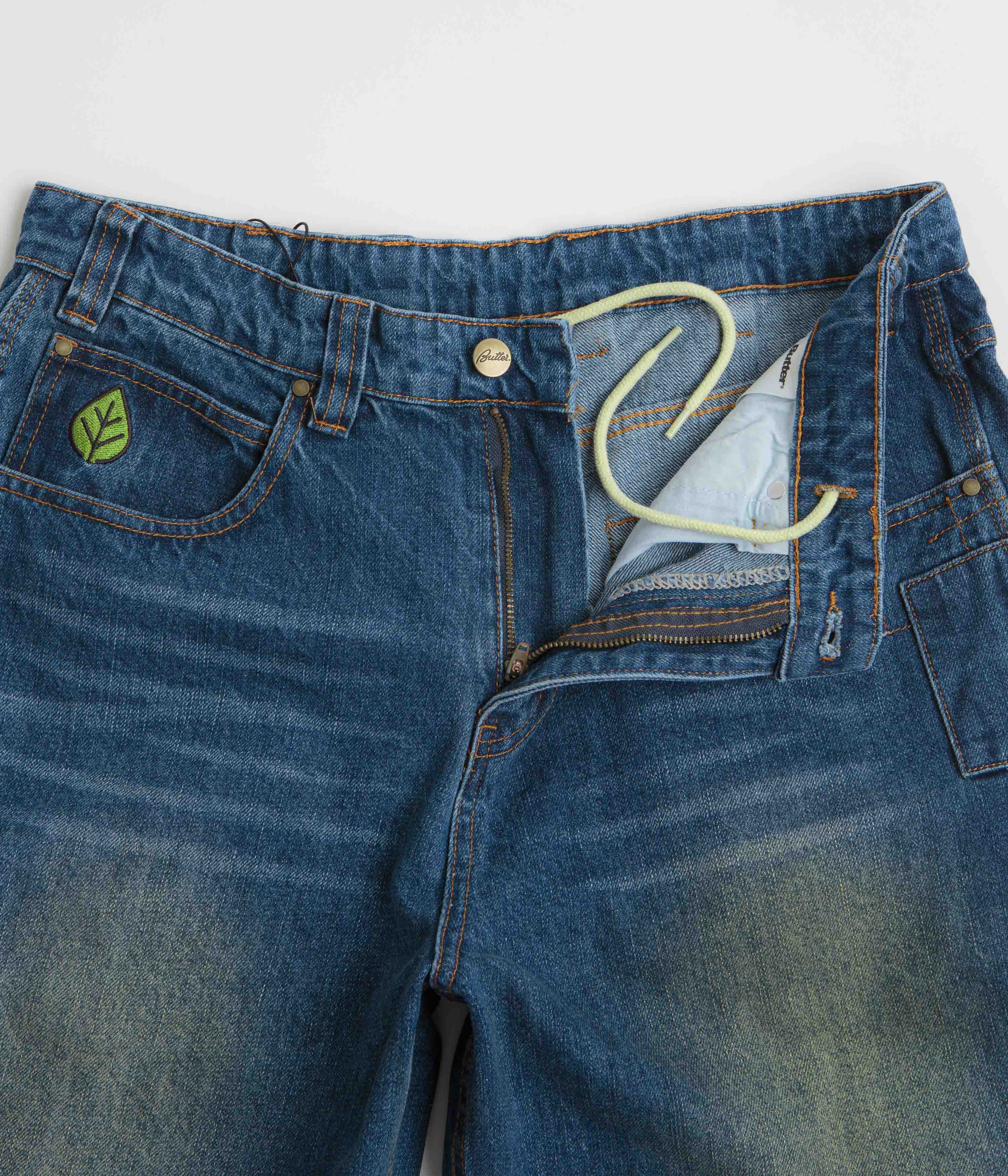 Butter Goods Weathergear Jeans - Repaired Indigo - Image 7