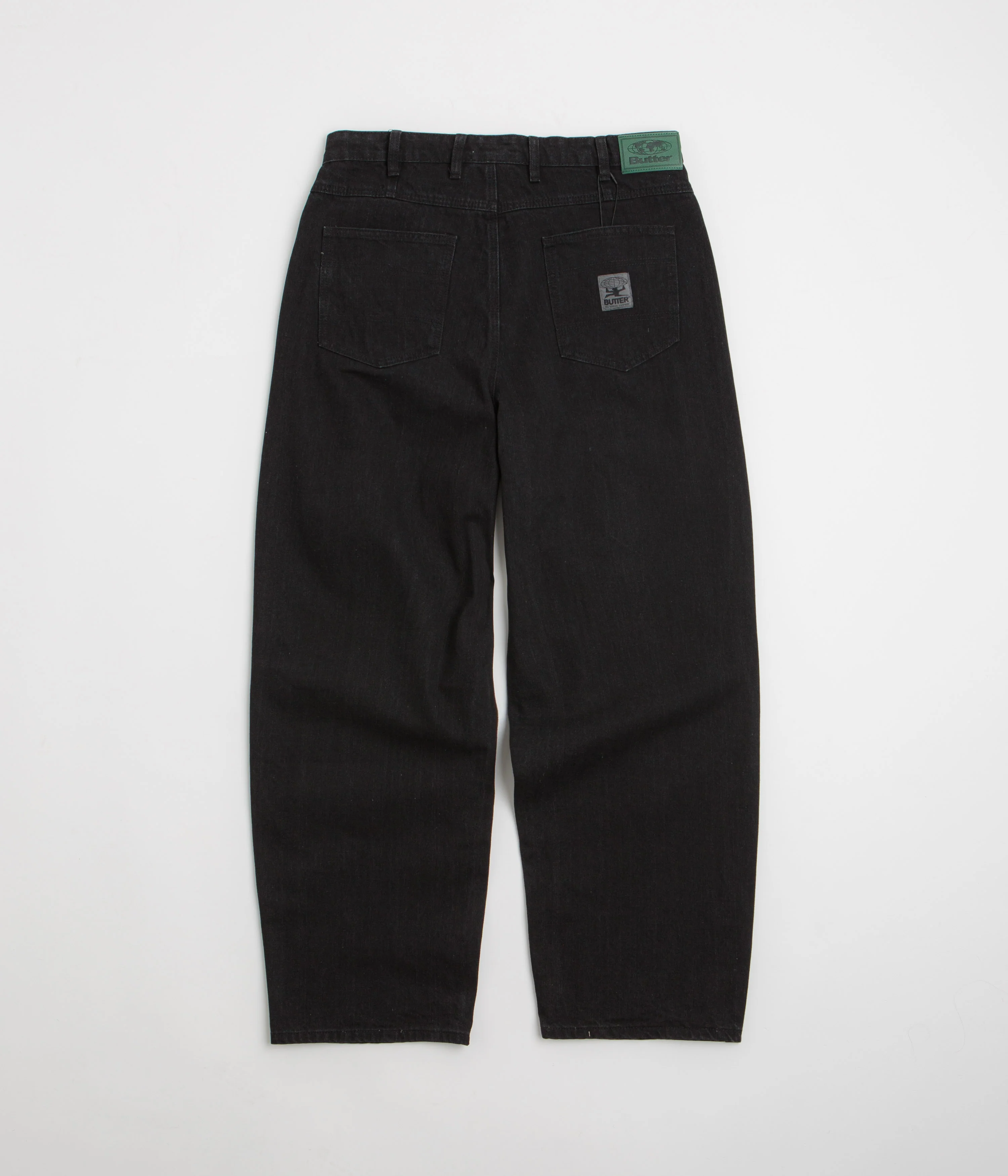 Butter Goods Wide Cut Jeans - Dark Washed Black - Image 3