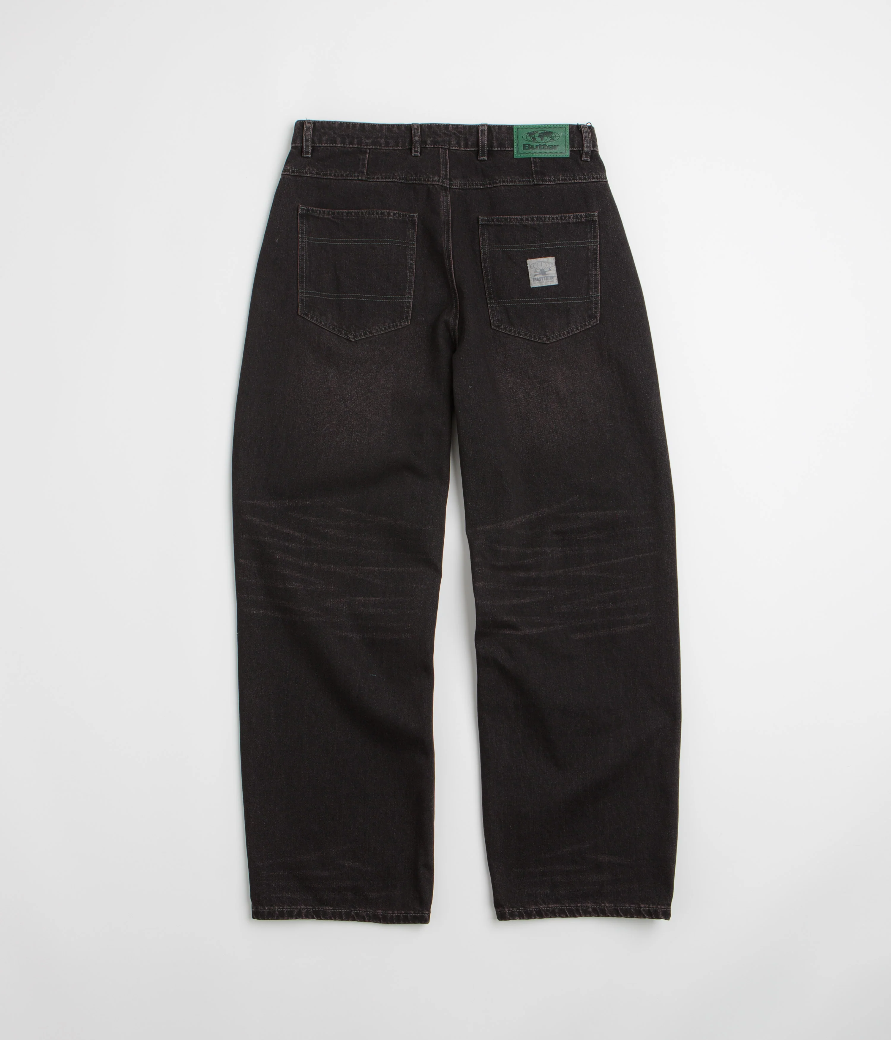 Butter Goods Wide Cut Jeans - Tinted Black - Image 3