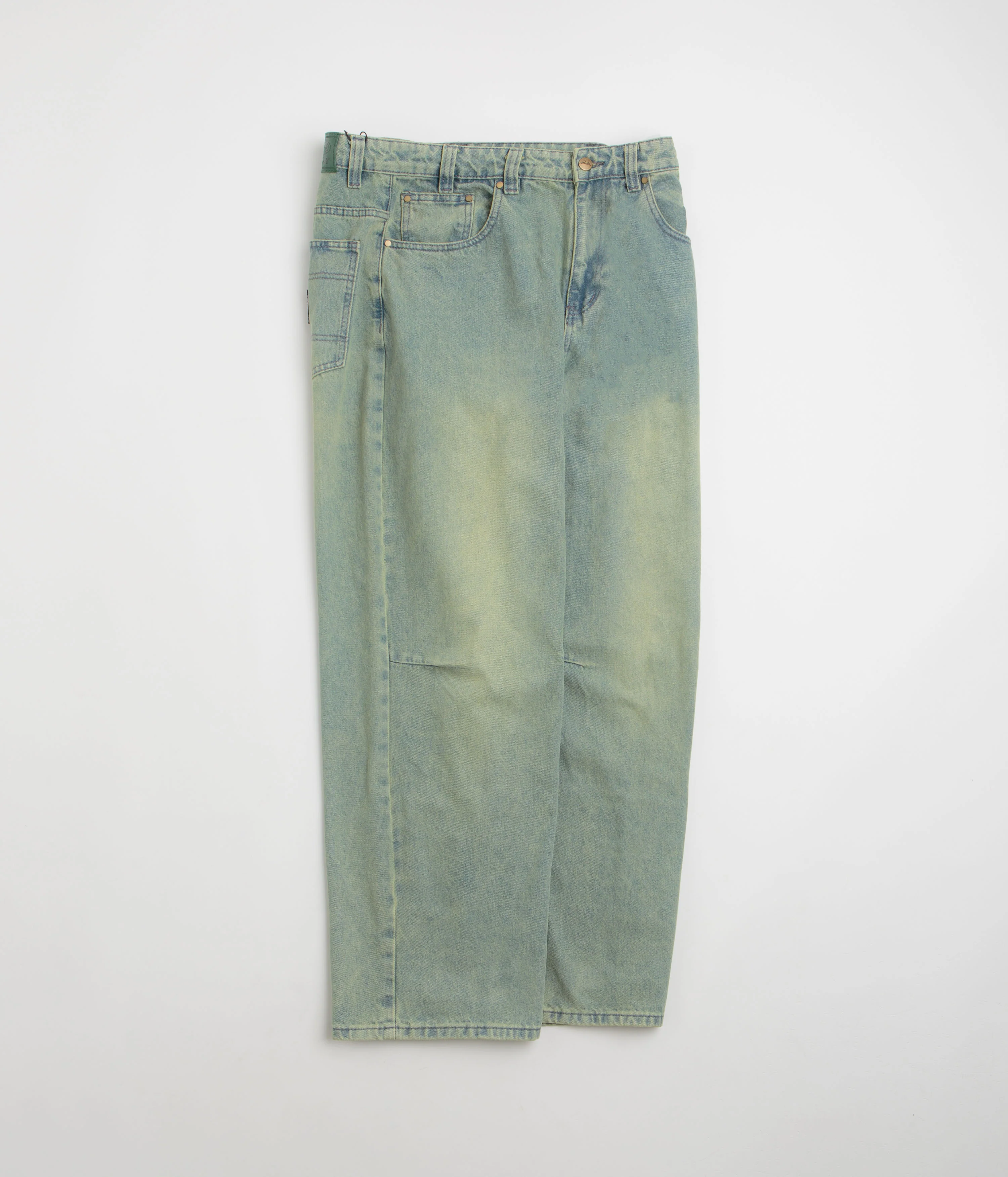 Butter Goods Wide Cut Jeans - Tinted Blue Wash - Image 2
