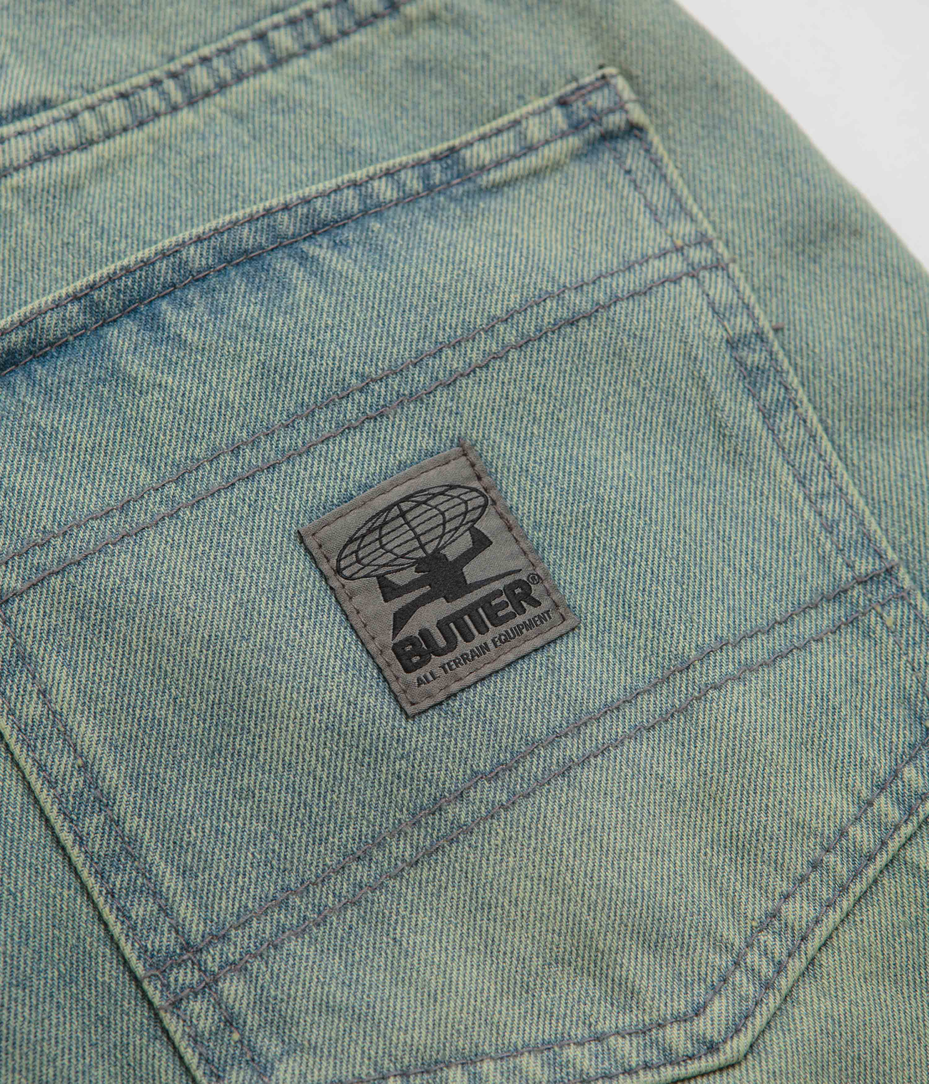 Butter Goods Wide Cut Jeans - Tinted Blue Wash - Image 8