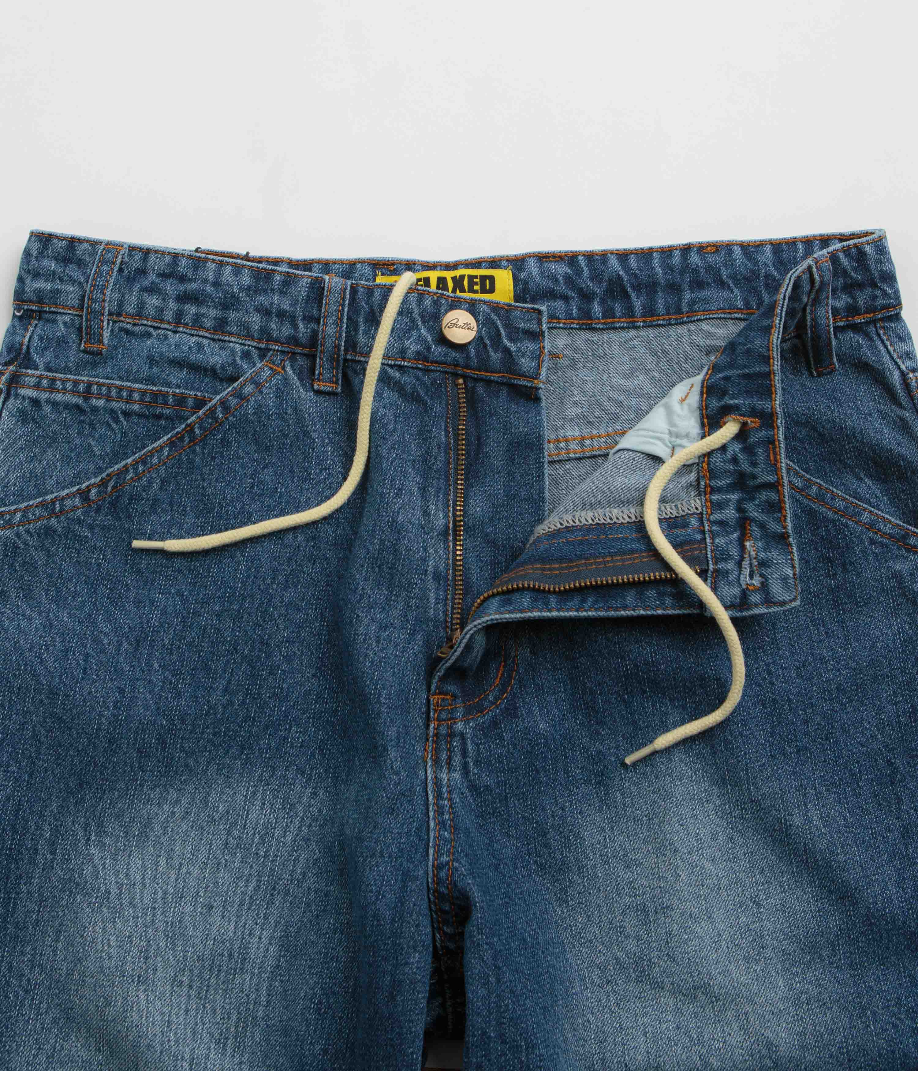 Butter Goods Witness Jeans - Mid Indigo Slub - Image 6