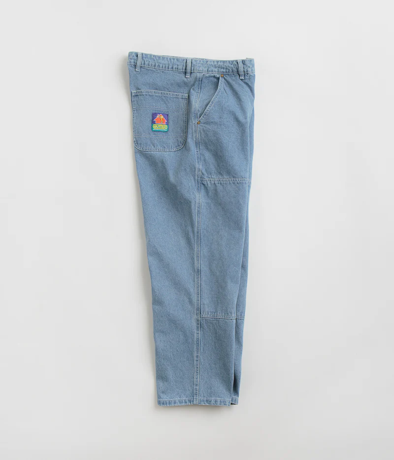 Butter Goods Work Double Knee Pants - Washed Indigo - Image 2