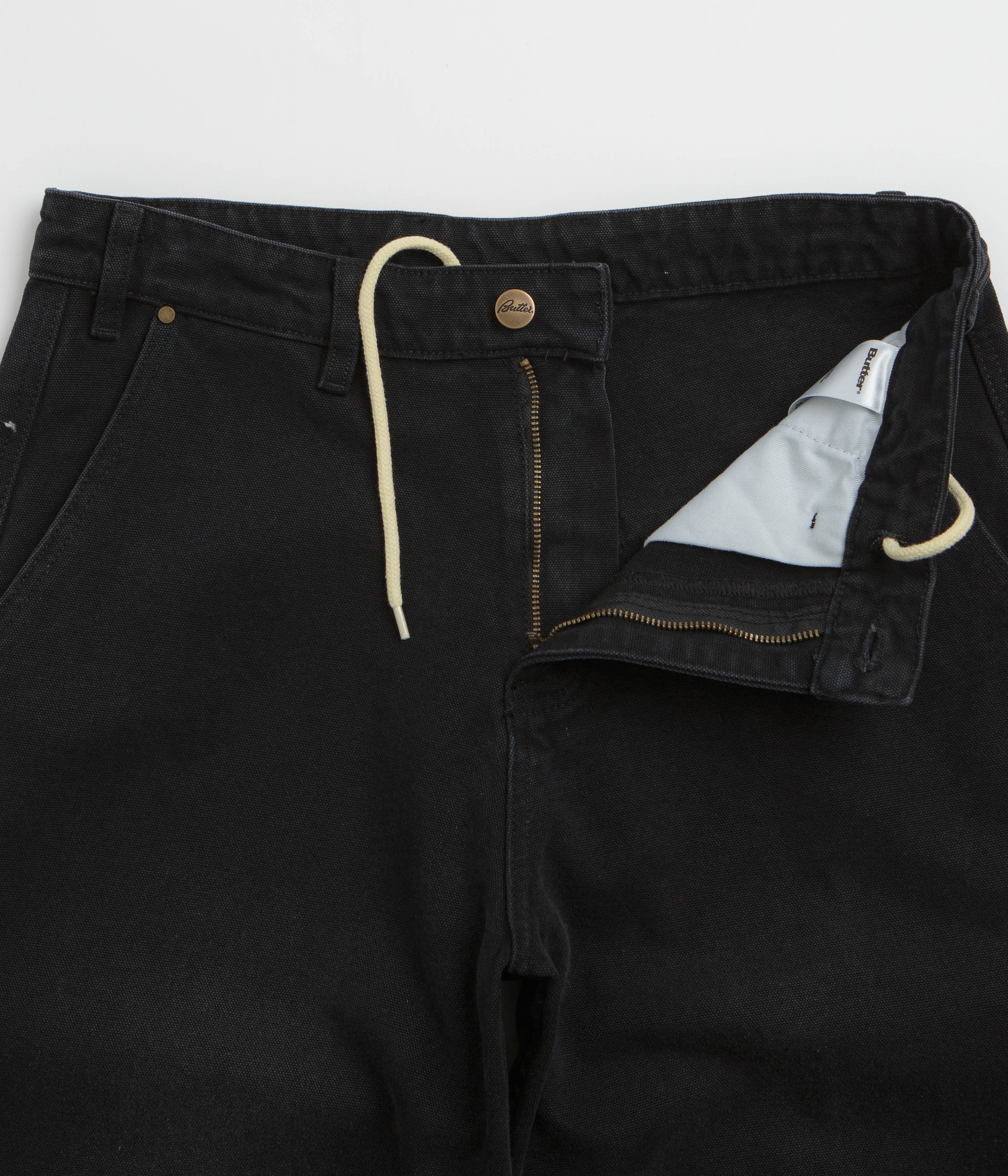 Butter Goods Work Pants - Washed Black - Image 5