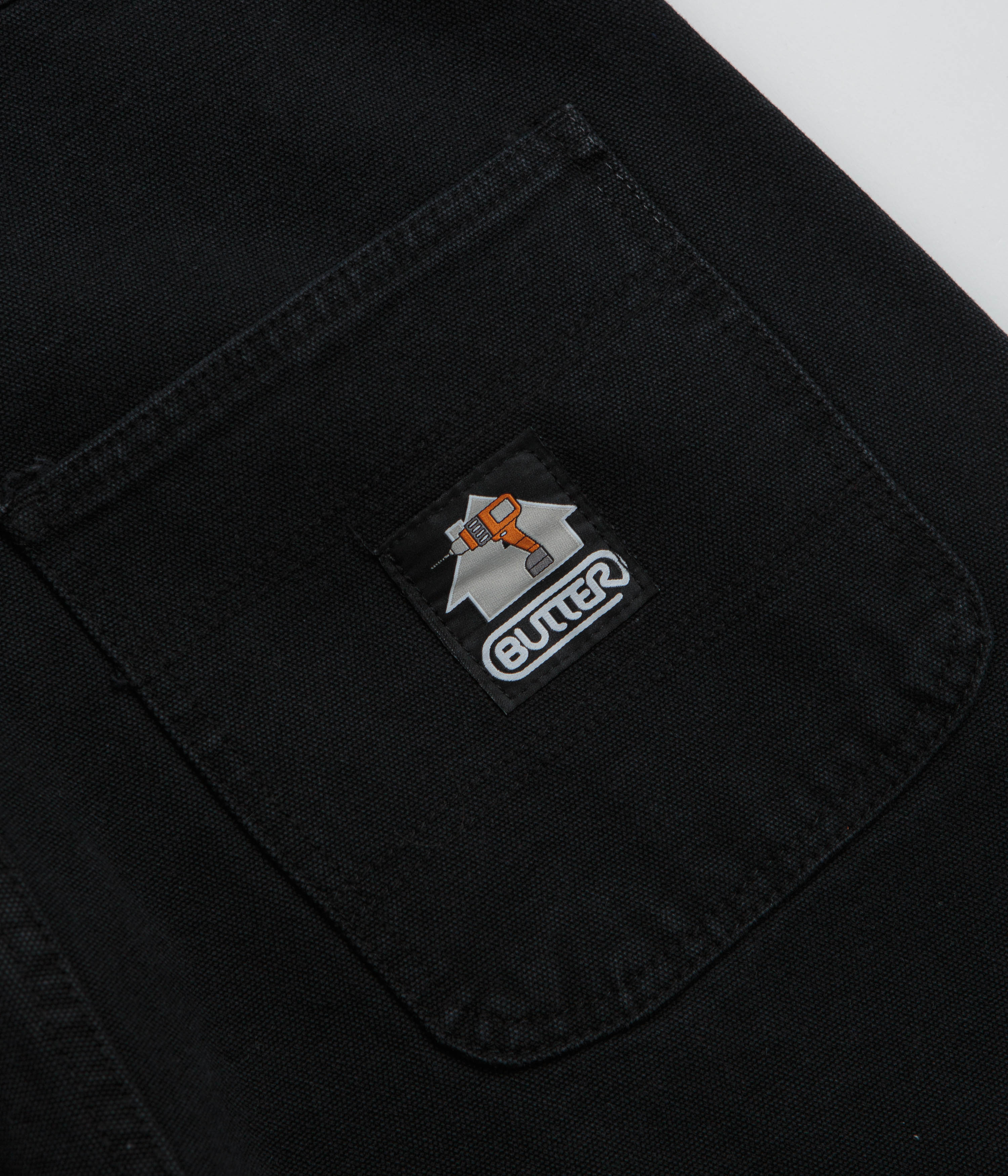 Butter Goods Work Pants - Washed Black - Image 8