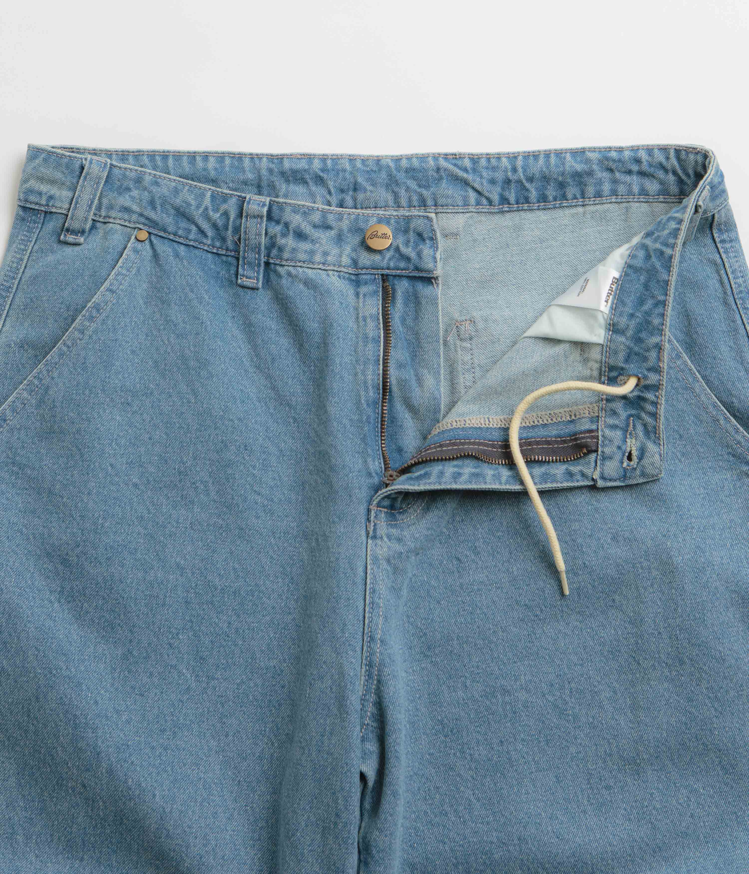 Butter Goods Work Pants - Washed Indigo - Image 5