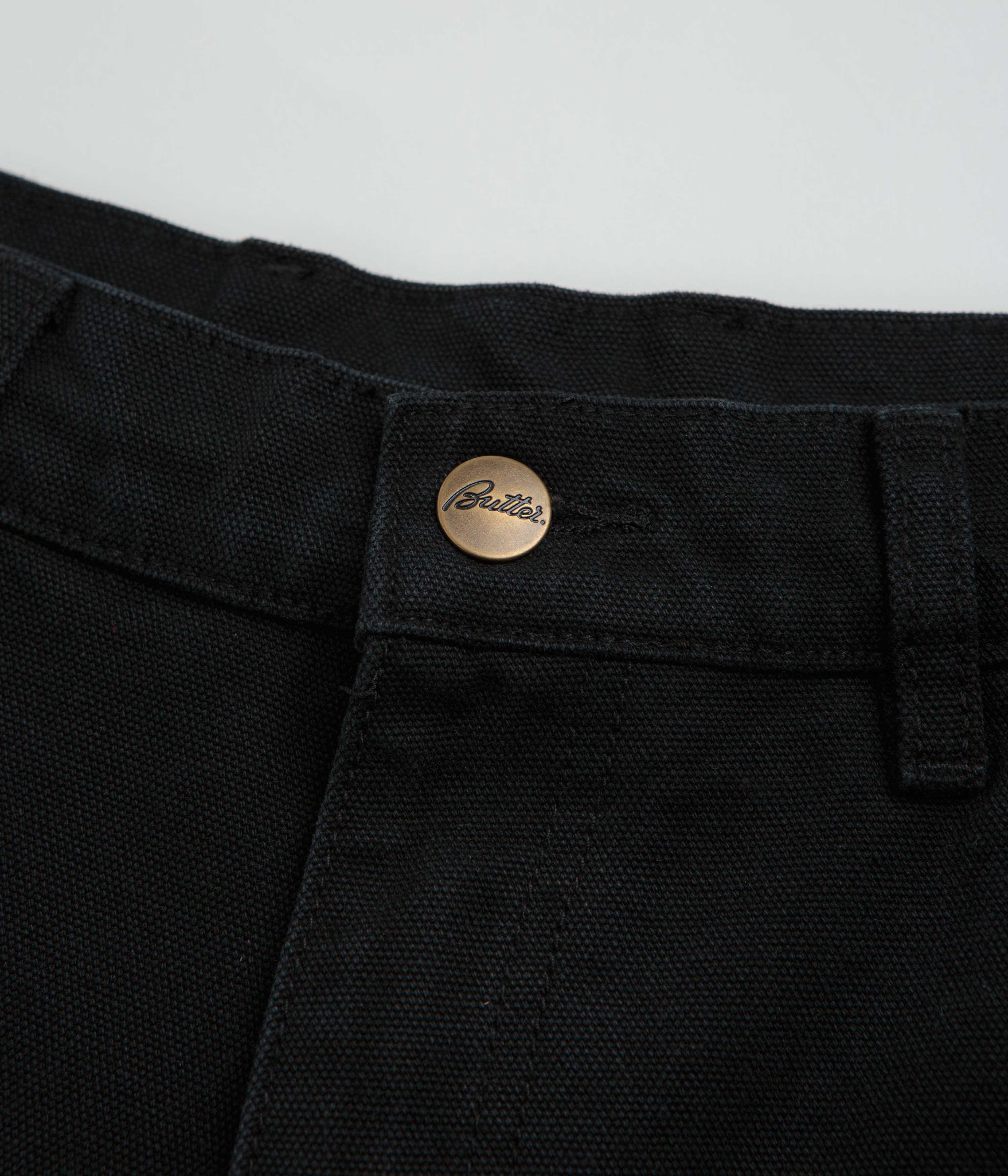 Butter Goods Work Shorts - Washed Black - Image 5