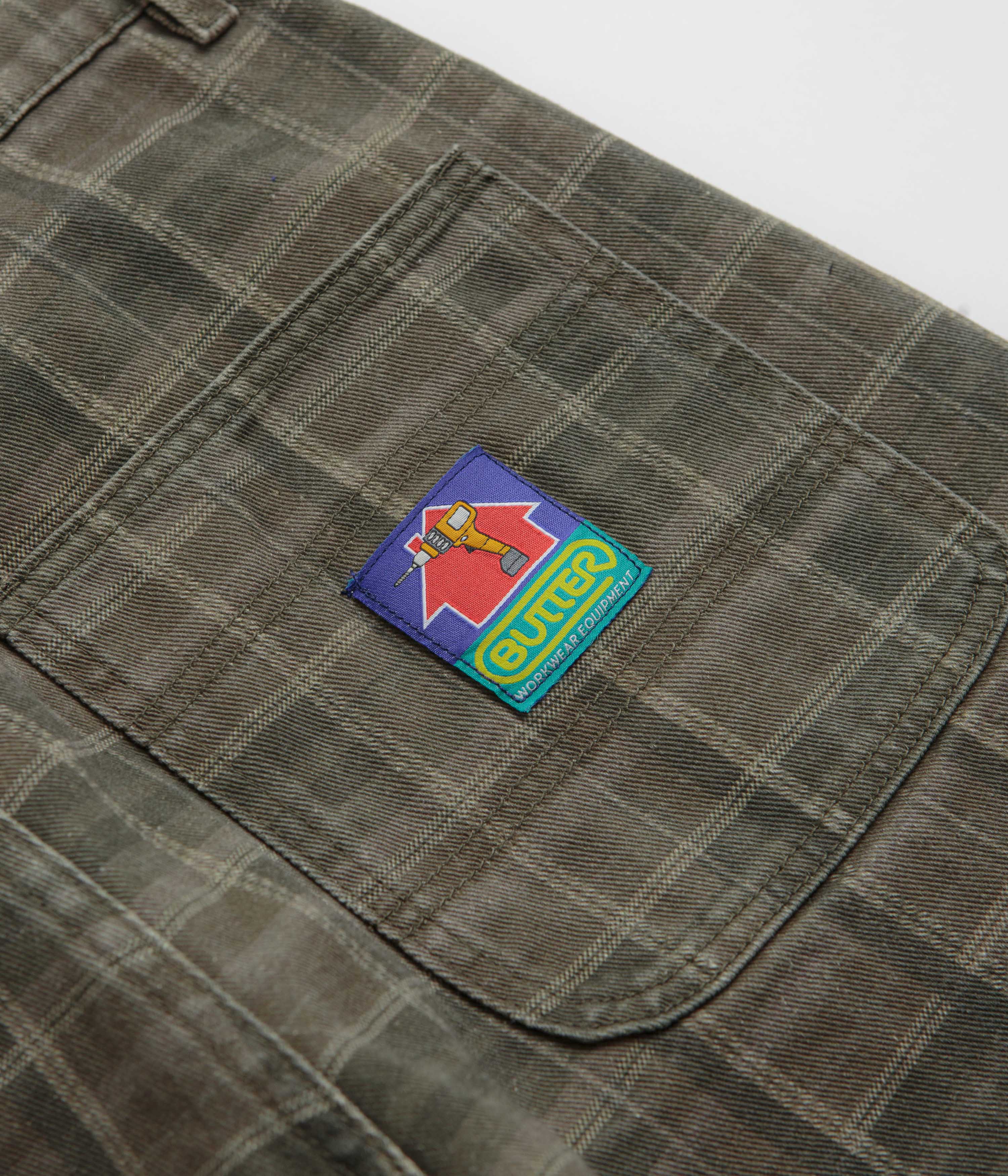Butter Goods Work Shorts - Washed Plaid - Image 7