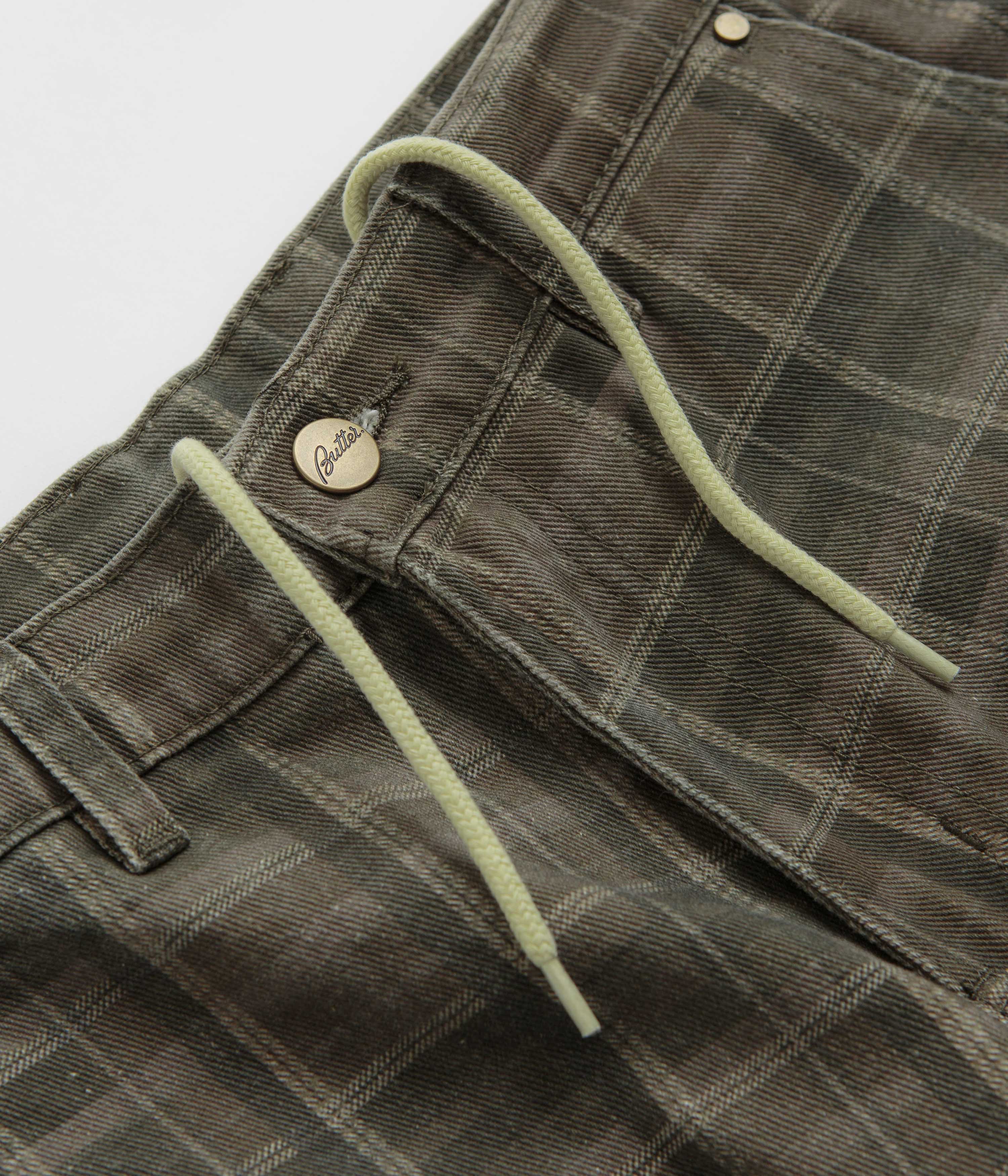 Butter Goods Work Shorts - Washed Plaid - Image 8