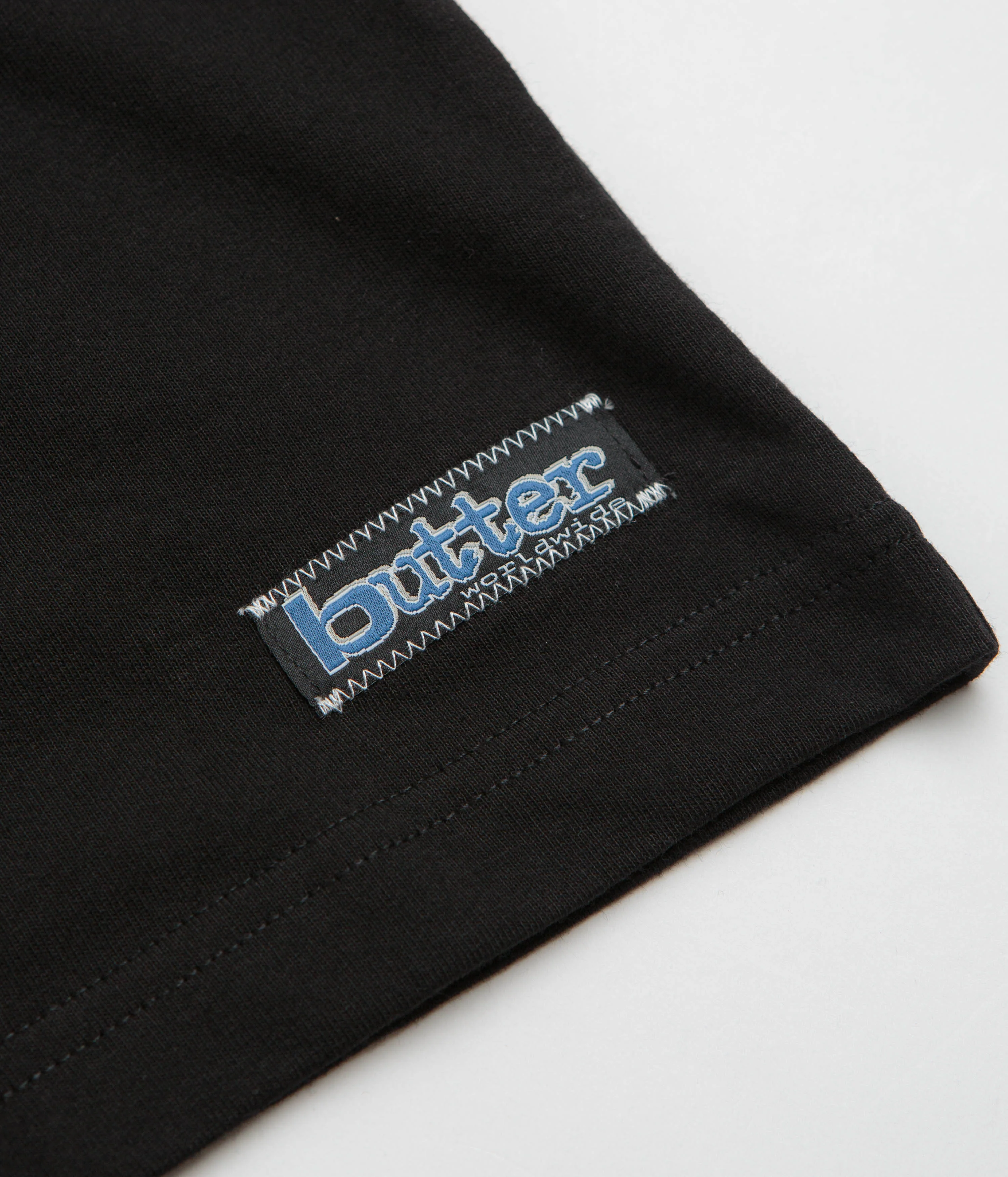 Butter Goods Worldwide Panelled T-Shirt - Black - Image 3