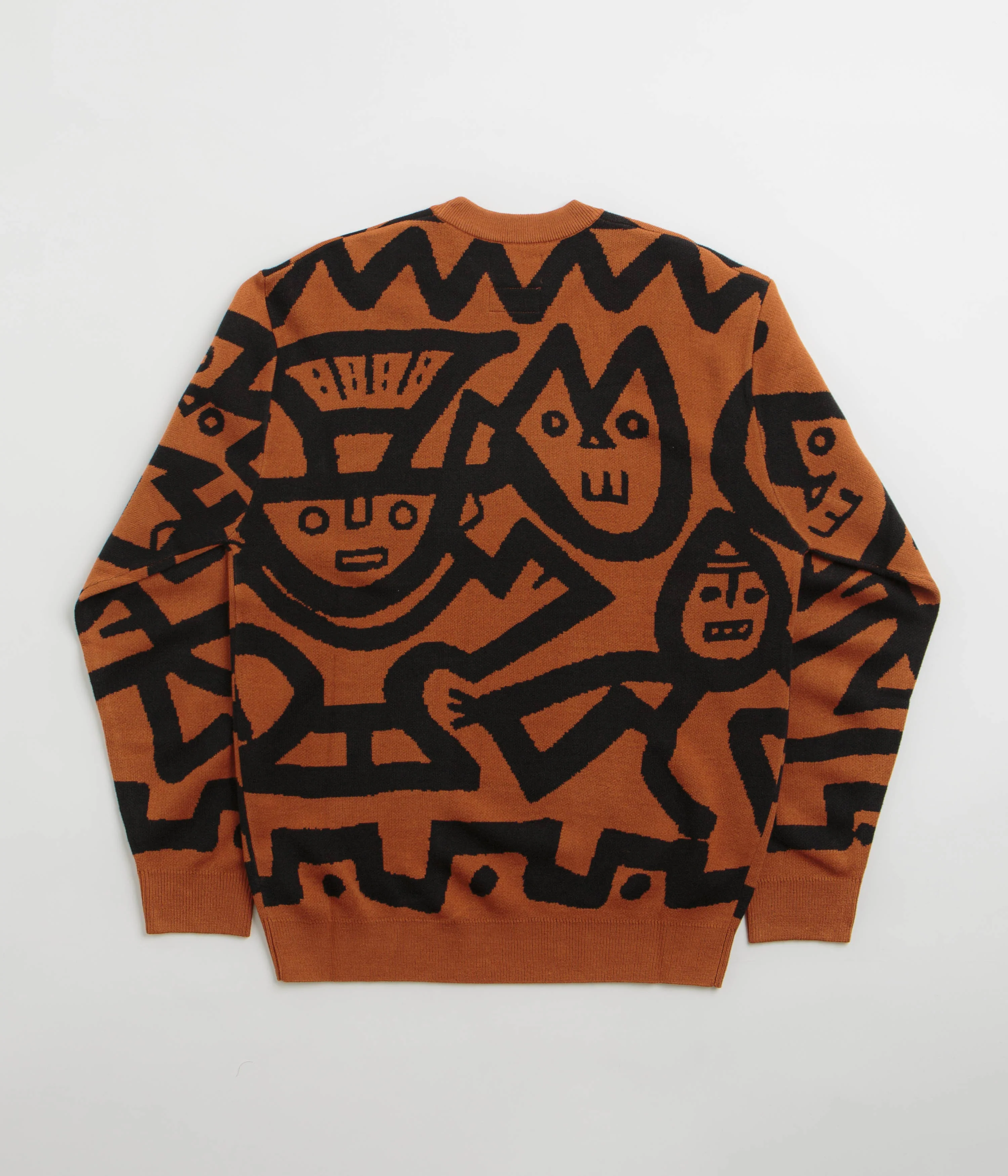 Butter Goods x Blue Note Afro Cuban Knitted Sweatshirt - Rust - Image 3