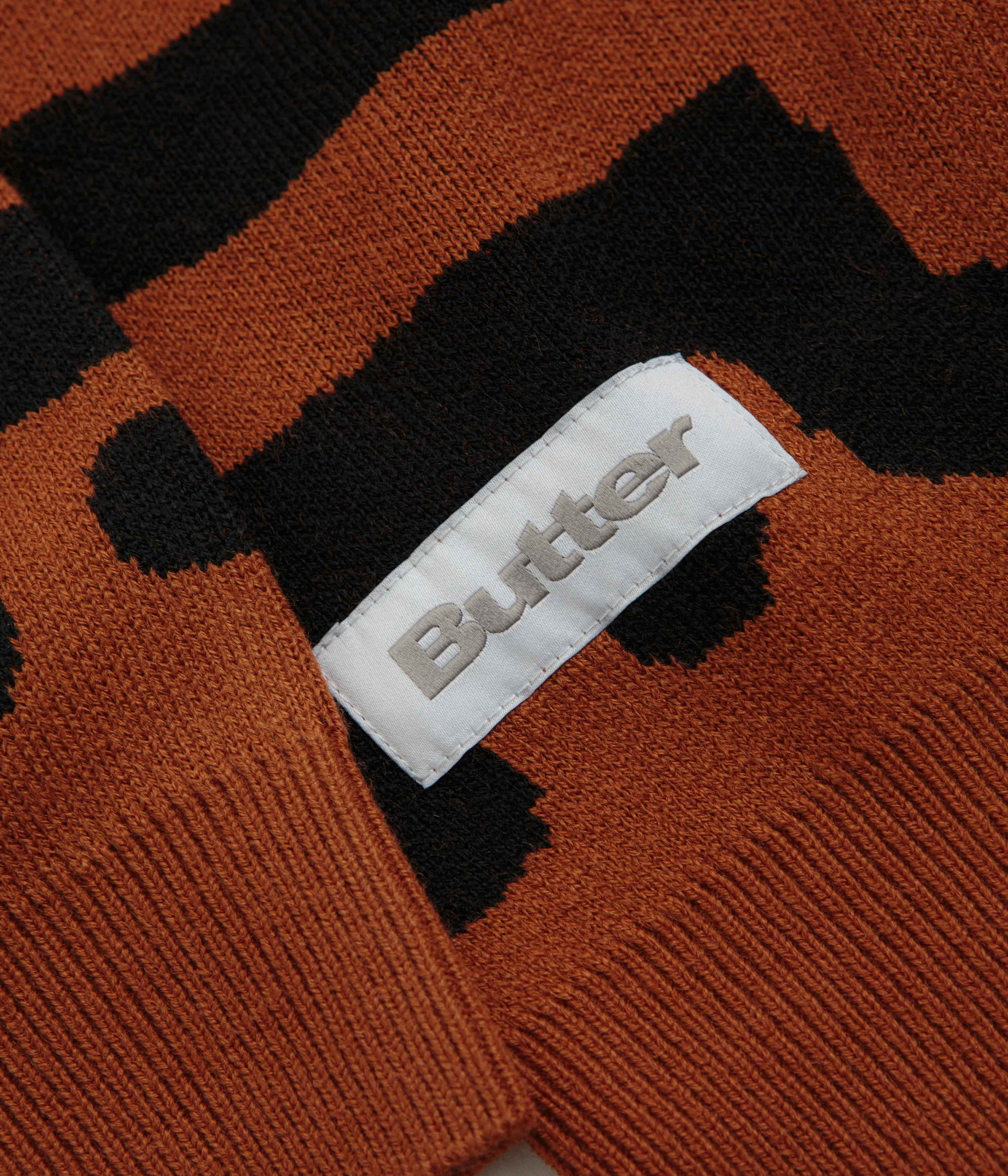 Butter Goods x Blue Note Afro Cuban Knitted Sweatshirt - Rust - Image 5