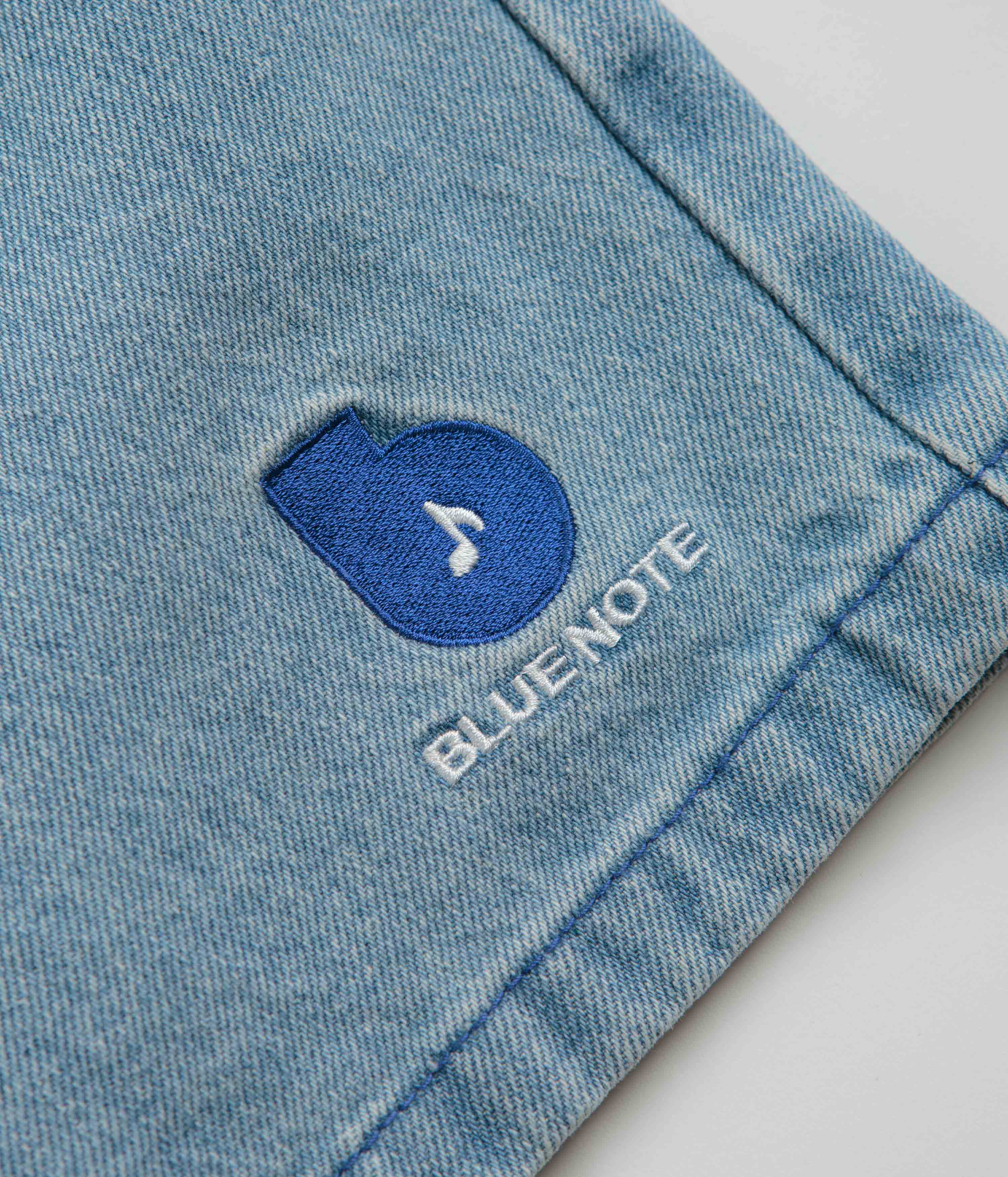 Butter Goods x Blue Note Pleated Denim Shorts - Washed Indigo - Image 4