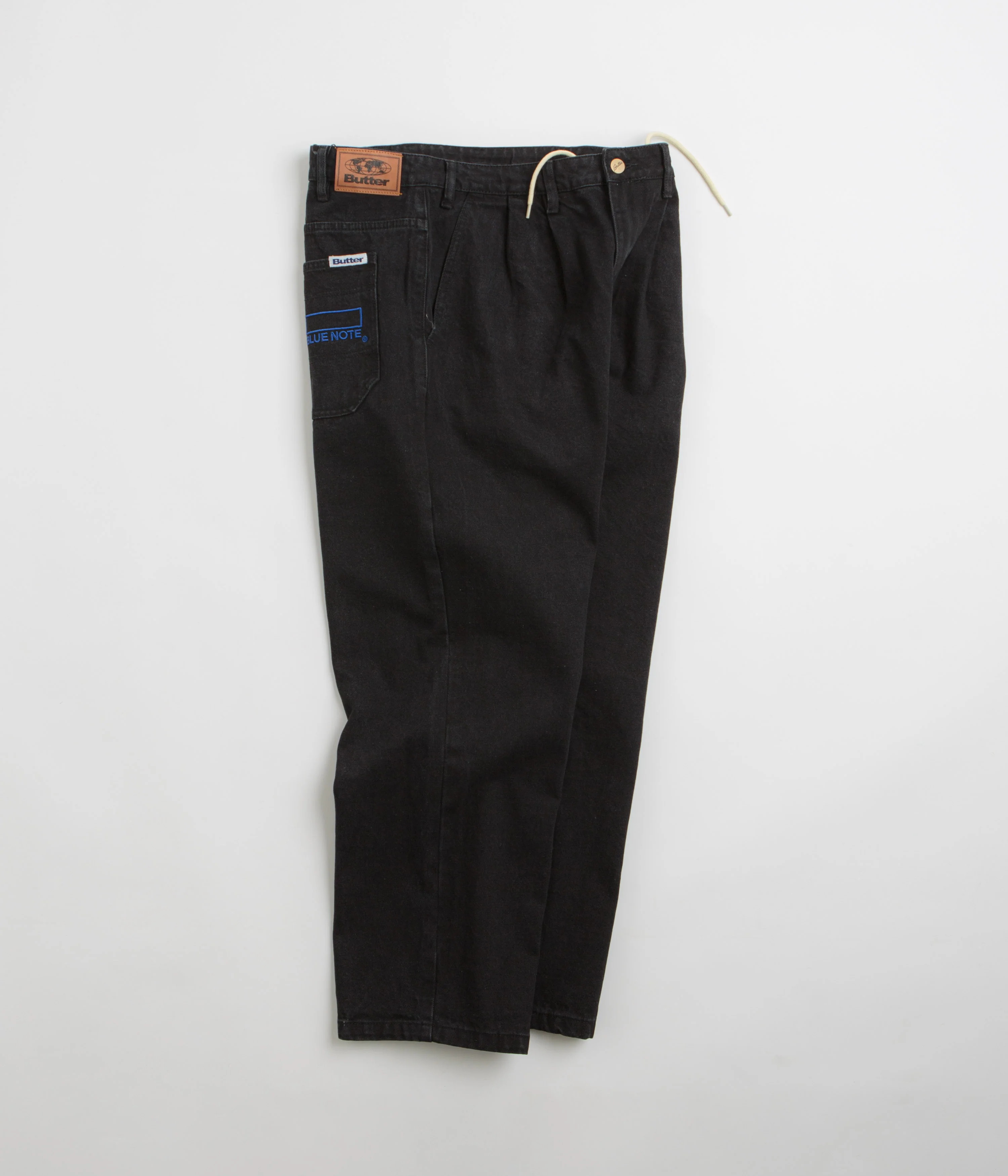 Butter Goods x Blue Note Pleated Jeans - Washed Black - Image 2