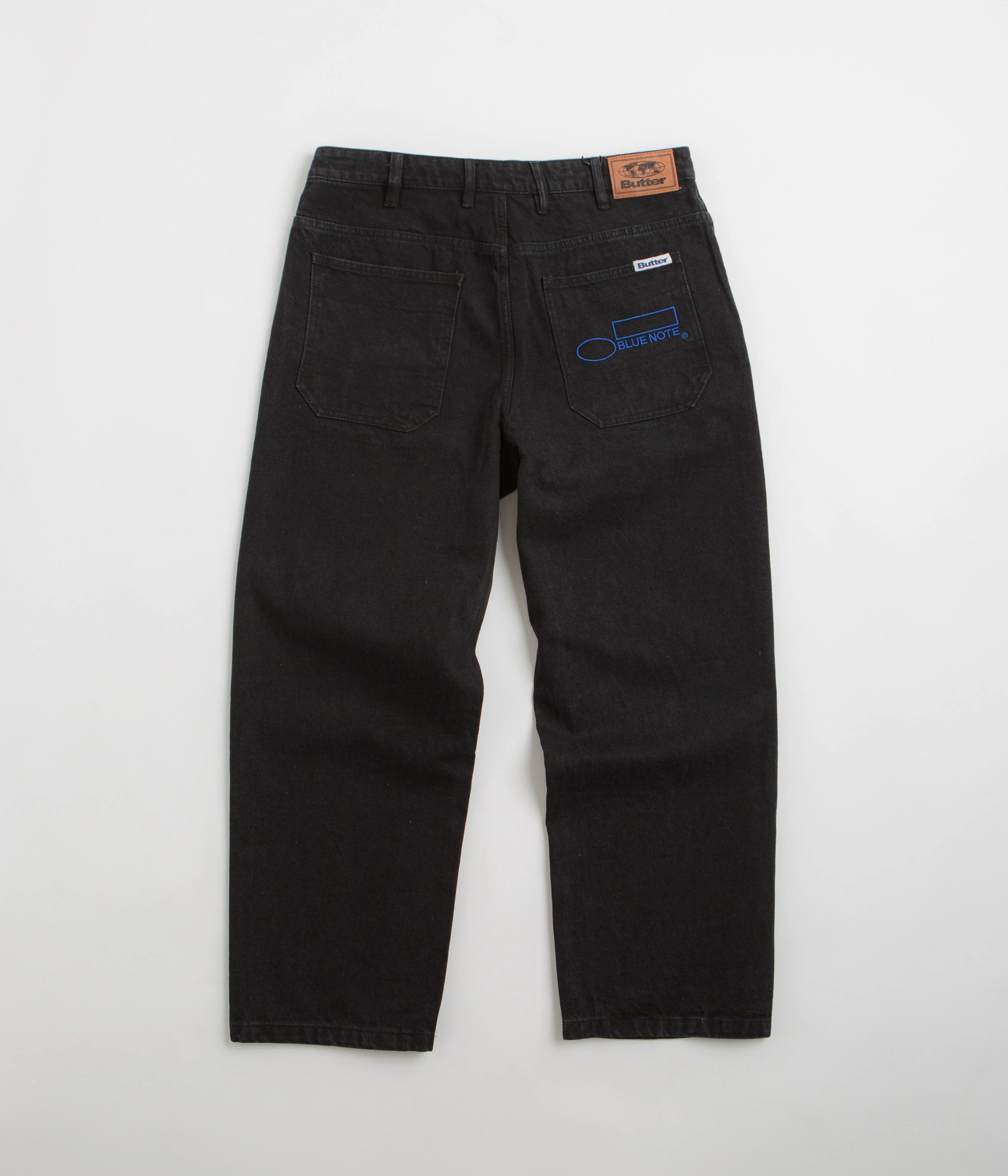 Butter Goods x Blue Note Pleated Jeans - Washed Black - Image 3