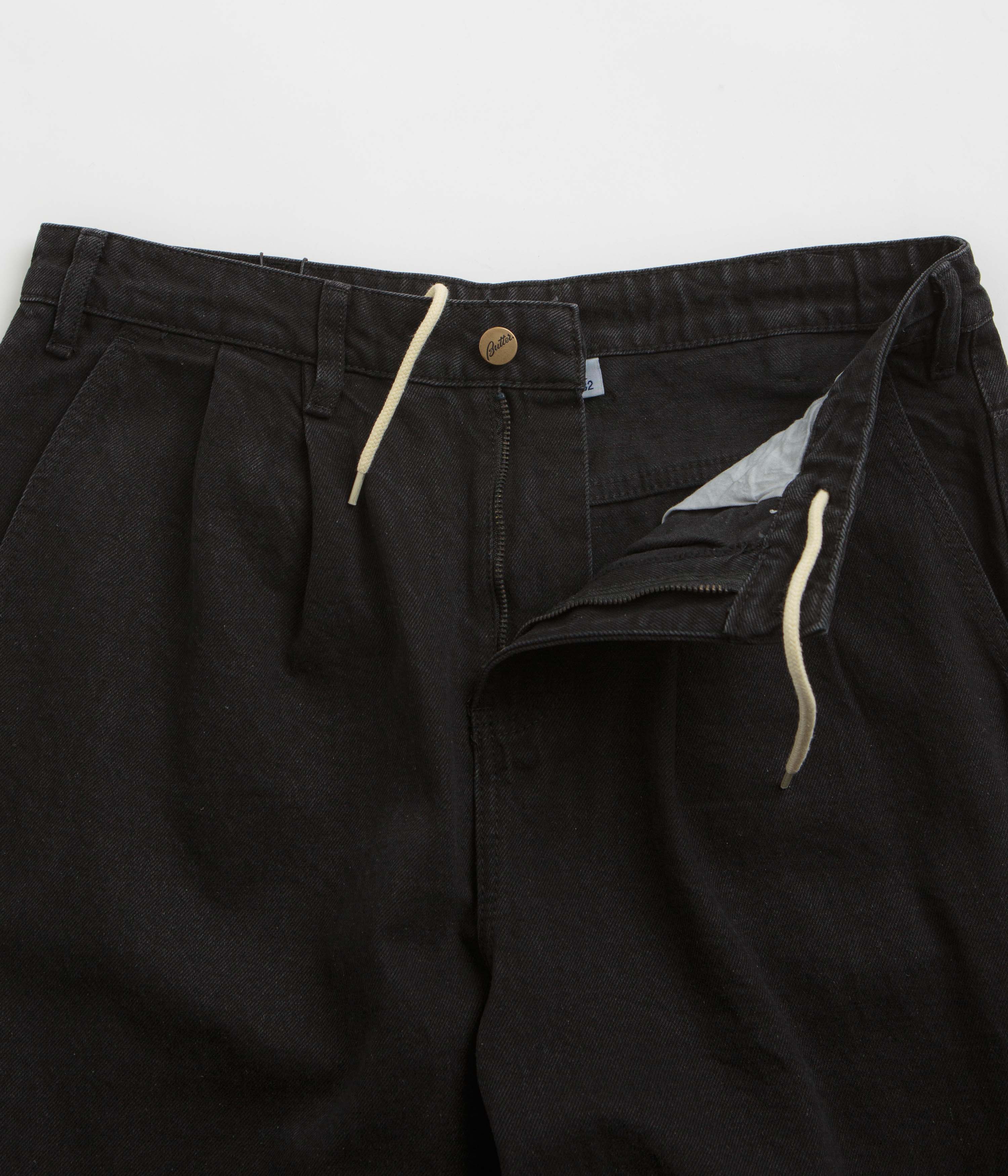 Butter Goods x Blue Note Pleated Jeans - Washed Black - Image 6