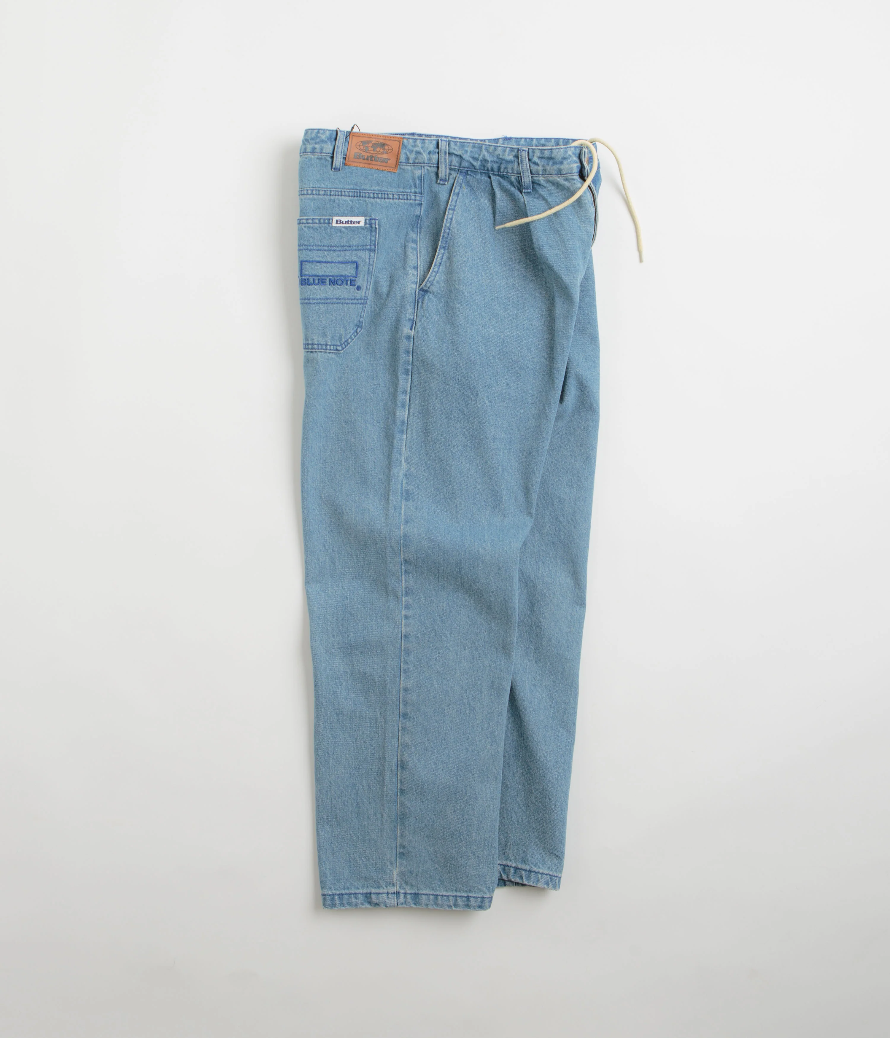 Butter Goods x Blue Note Pleated Jeans - Washed Indigo - Image 2