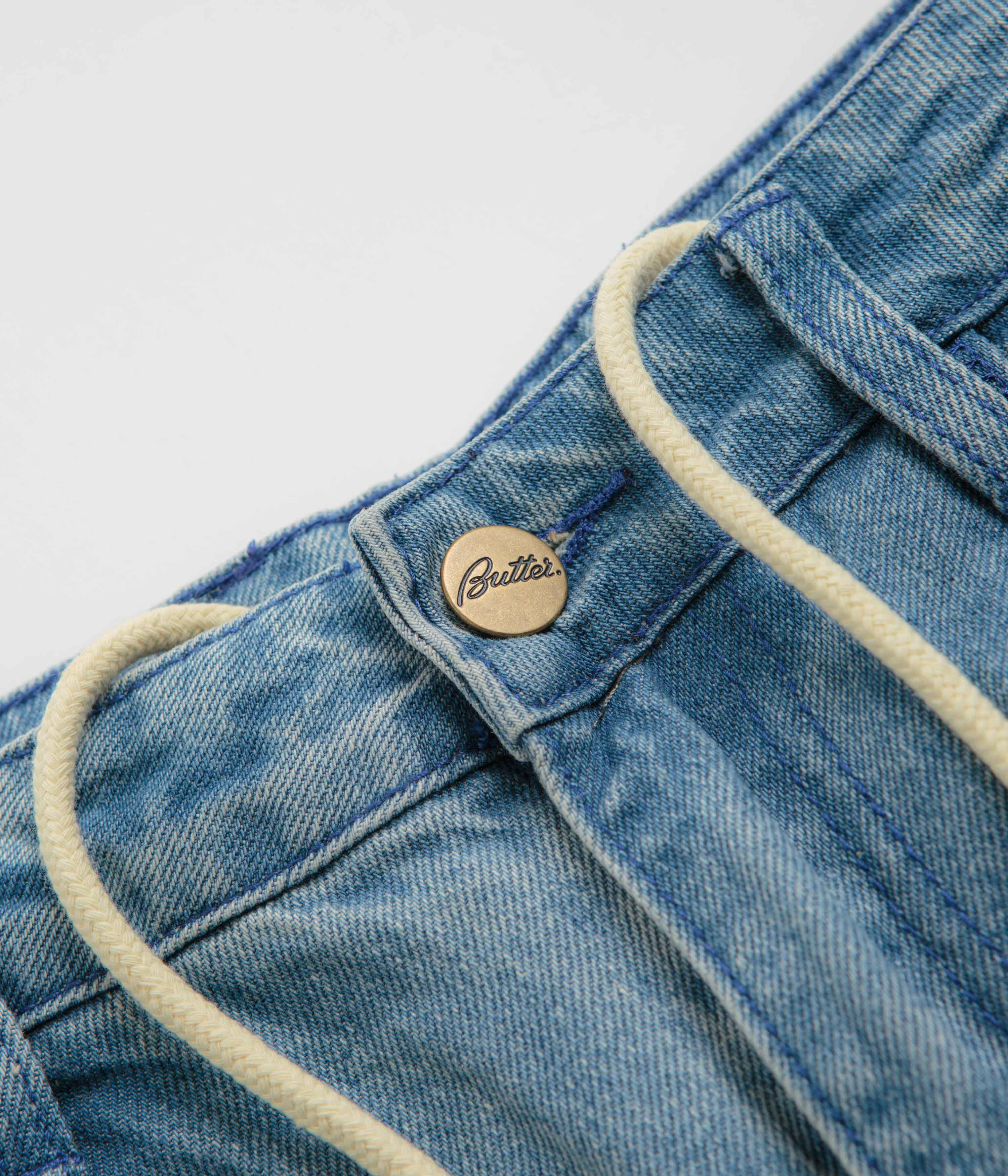 Butter Goods x Blue Note Pleated Jeans - Washed Indigo - Image 4