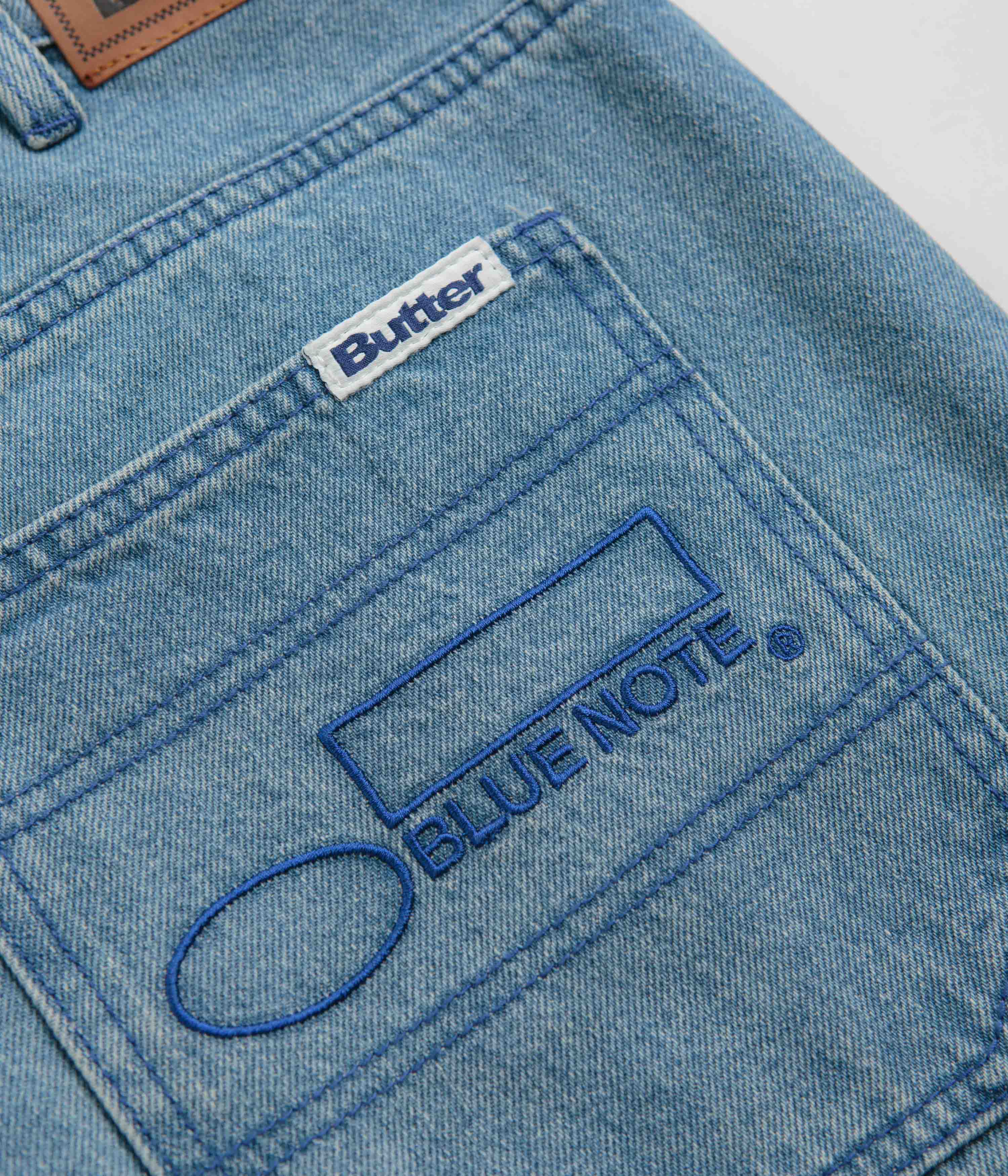 Butter Goods x Blue Note Pleated Jeans - Washed Indigo - Image 6