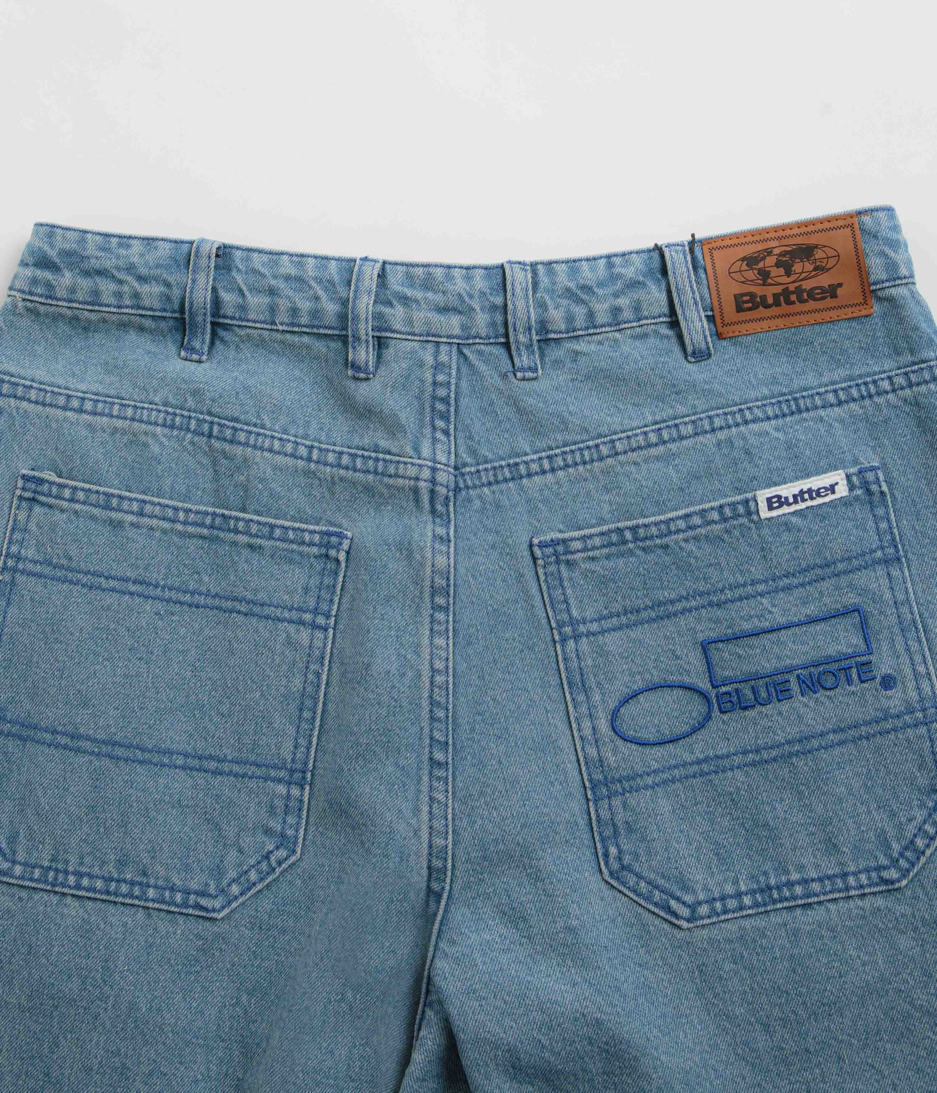 Butter Goods x Blue Note Pleated Jeans - Washed Indigo - Image 7