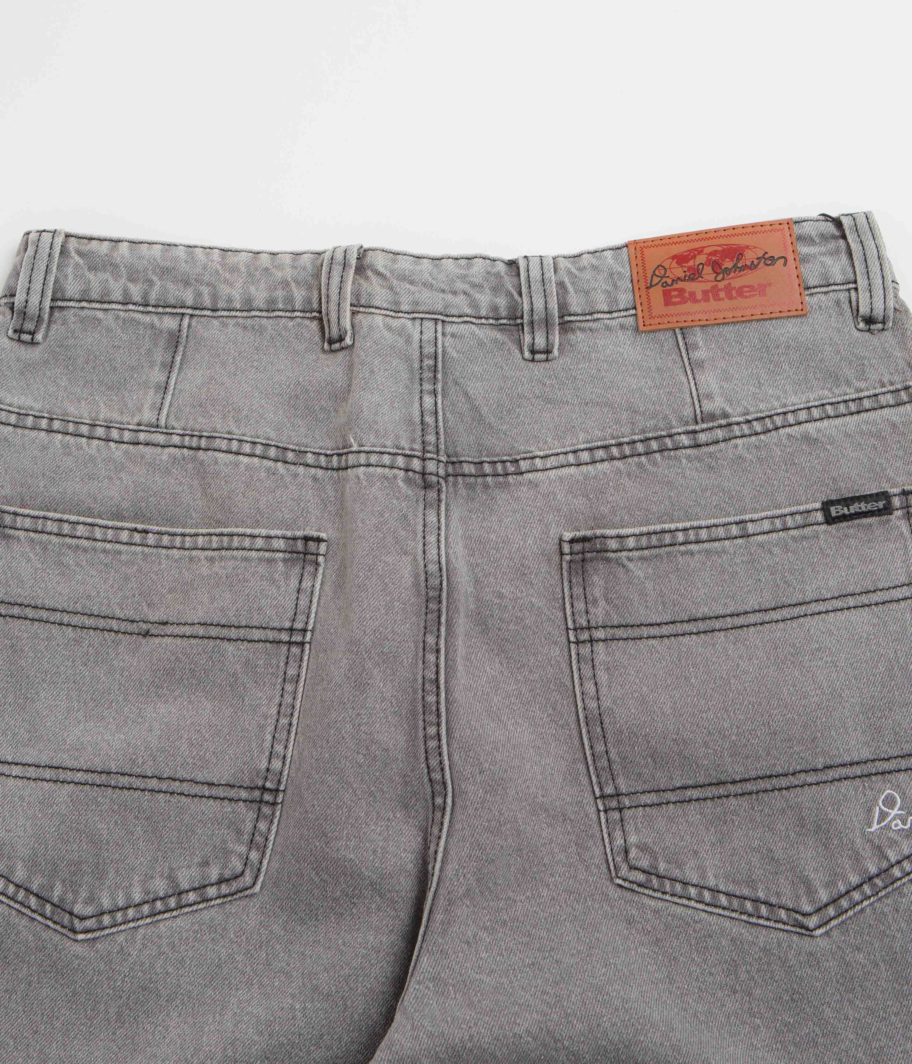 Butter Goods x Daniel Johnston Boxing Jeans - Washed Grey - Image 10